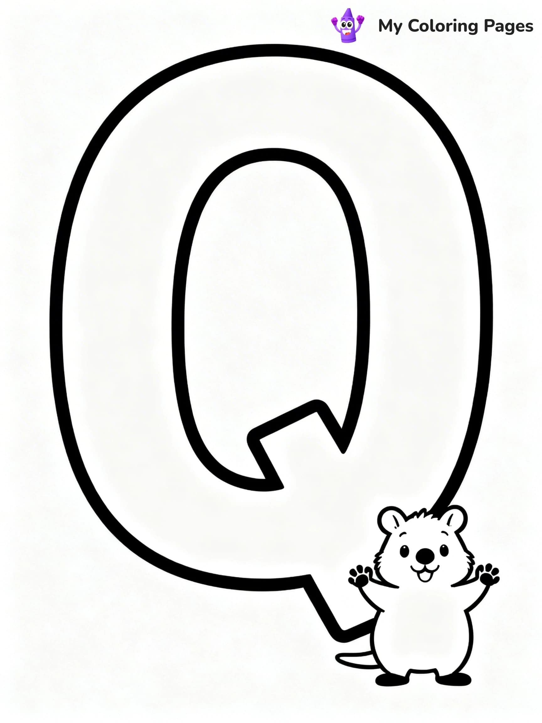 Letter Q Coloring Pages - 1