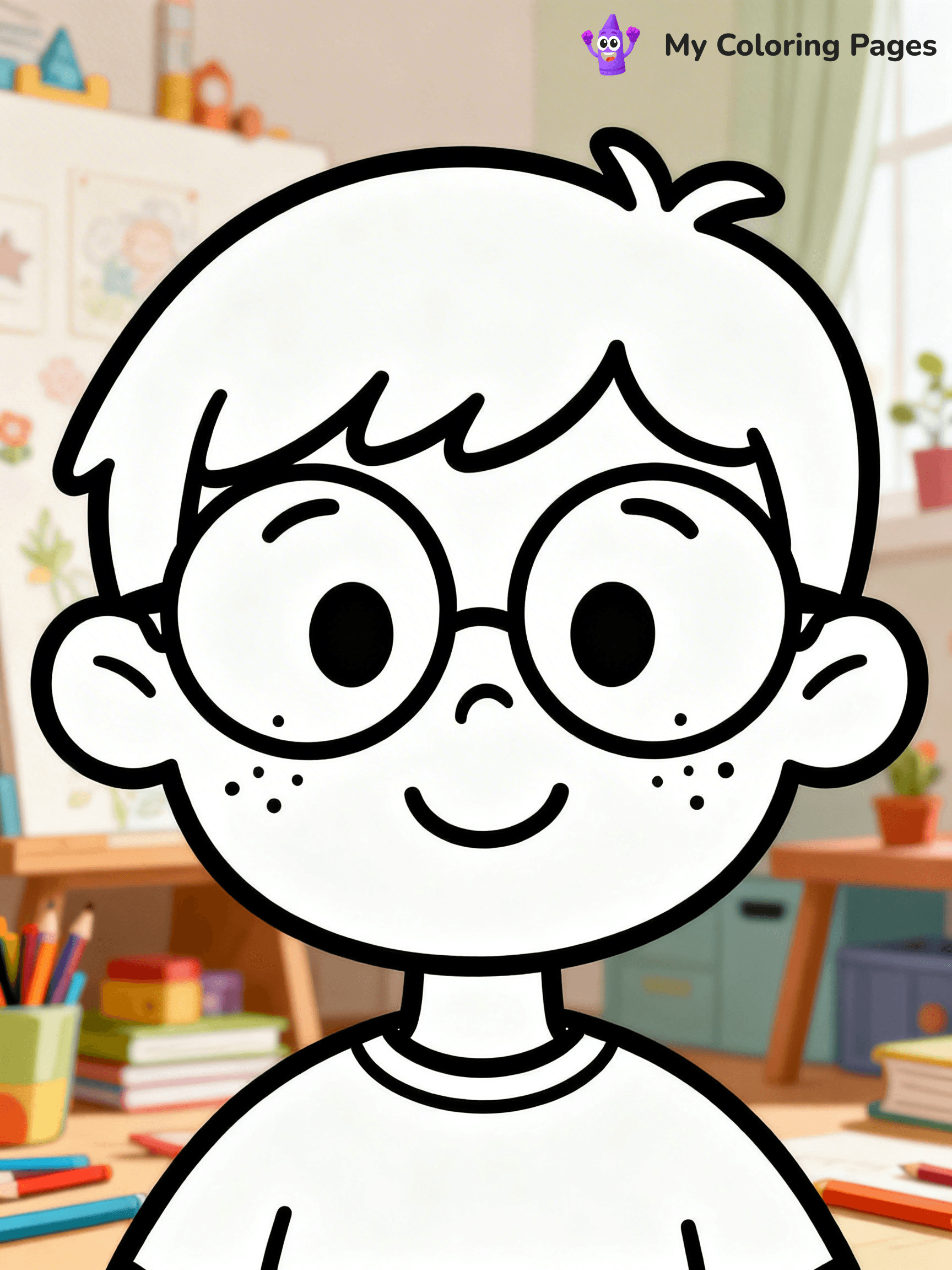 Face Coloring Pages - 24