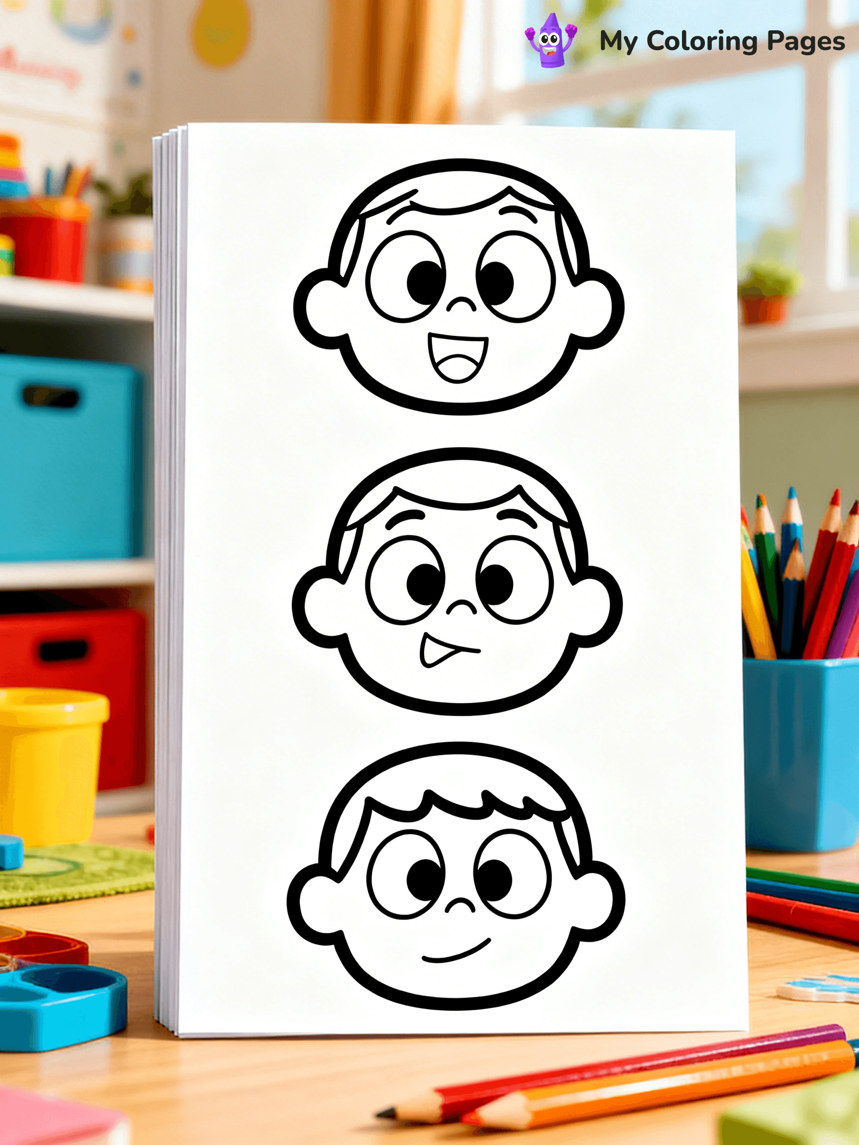 Face Coloring Pages - 12