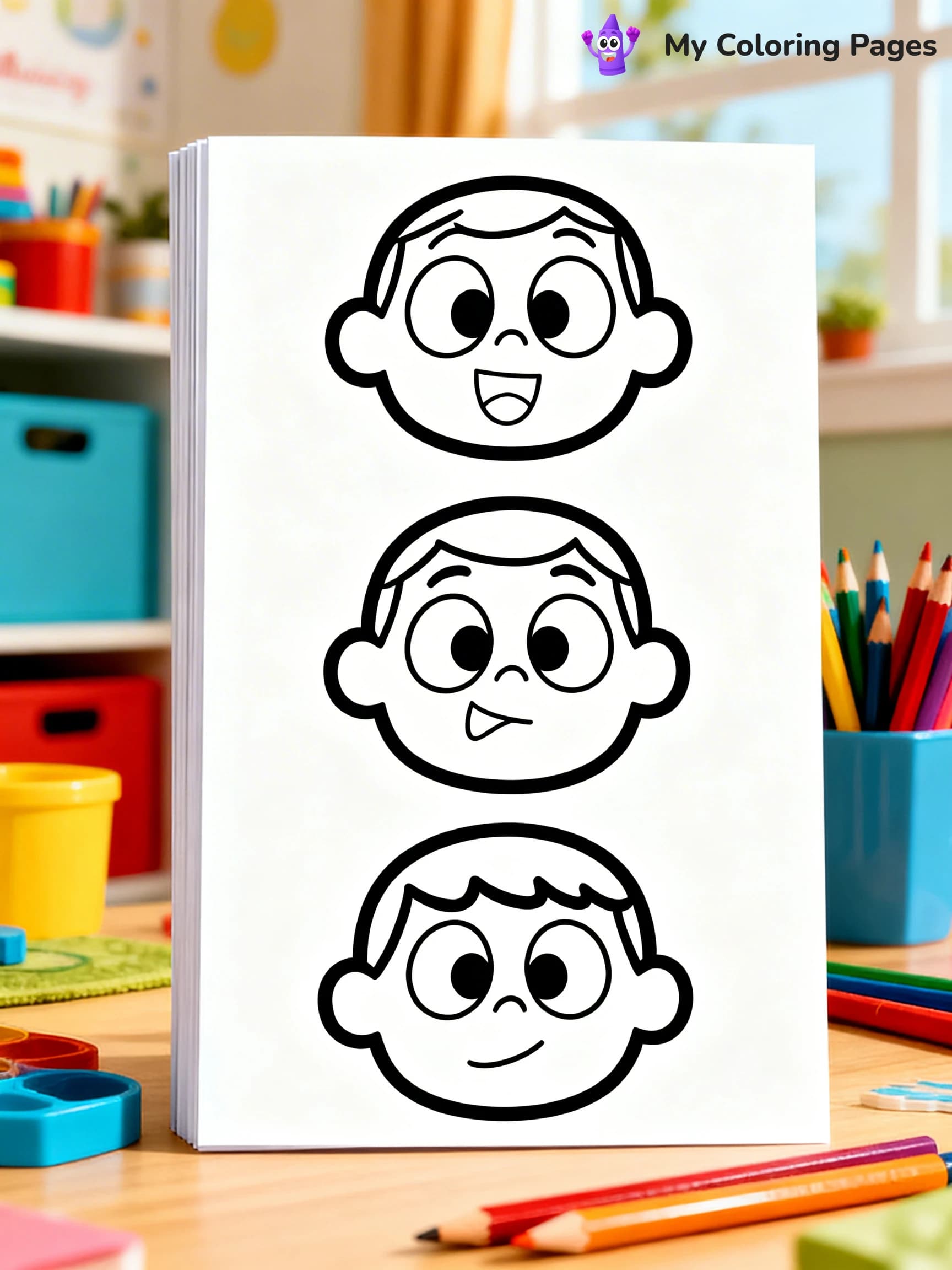 Face Coloring Pages - 12