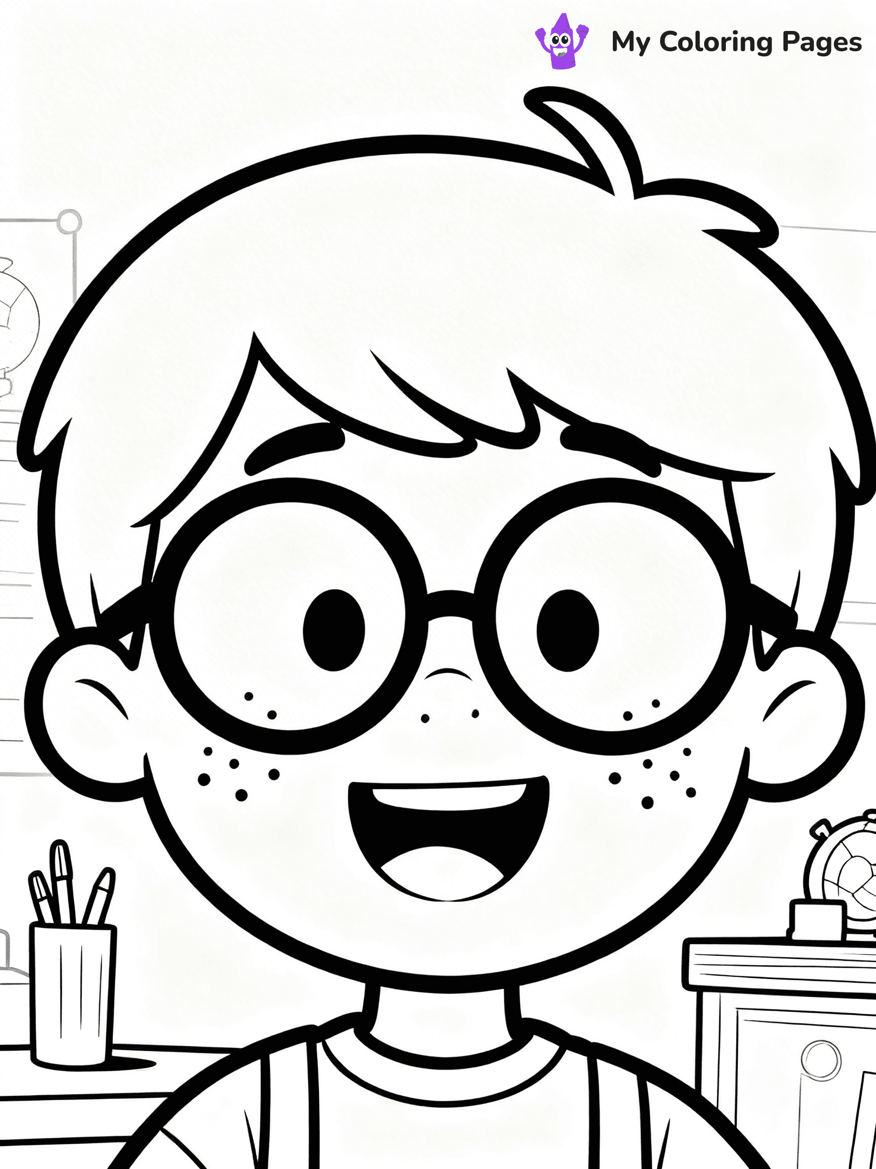 Face Coloring Pages - 8