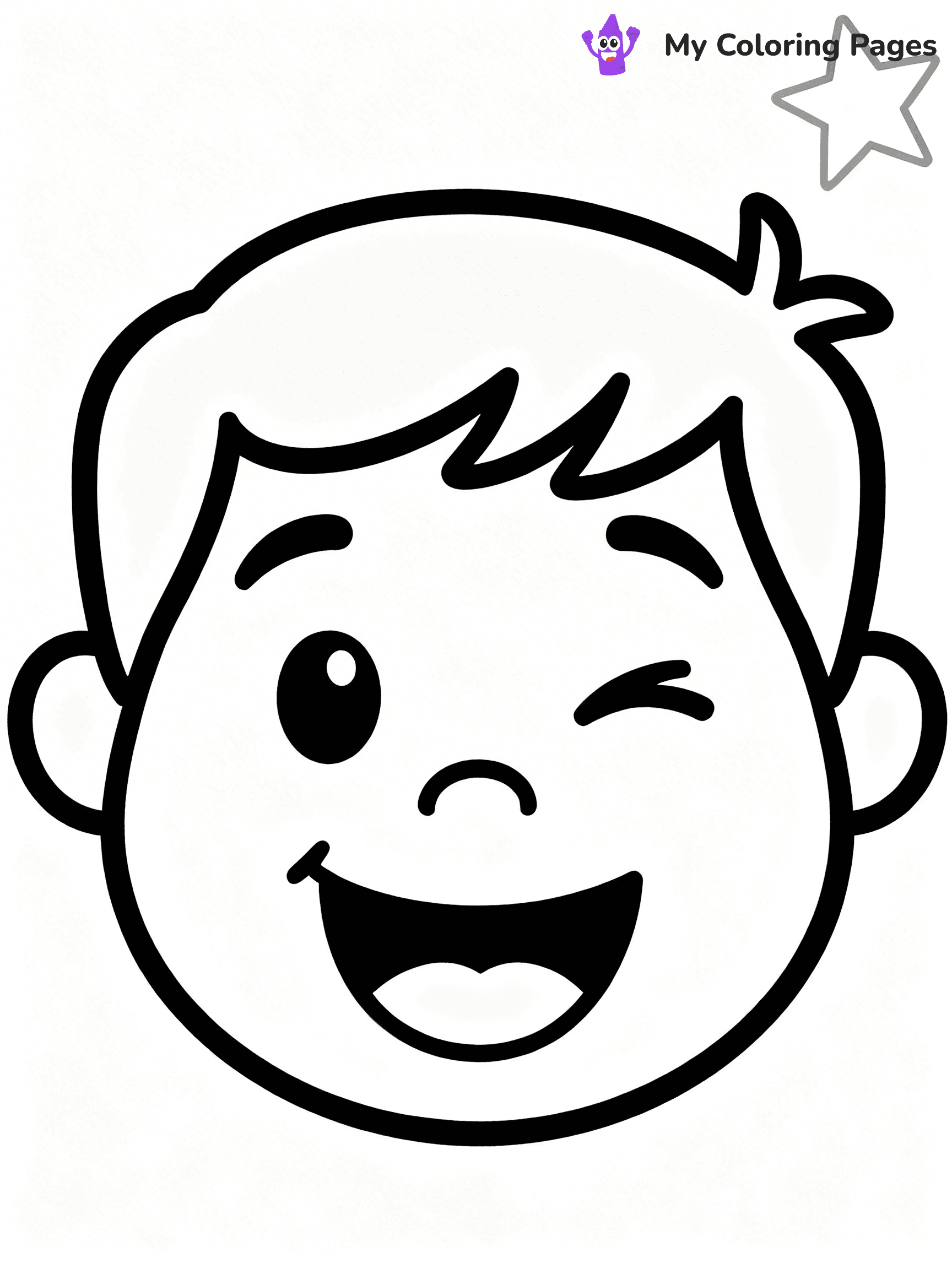 Face Coloring Pages - 2