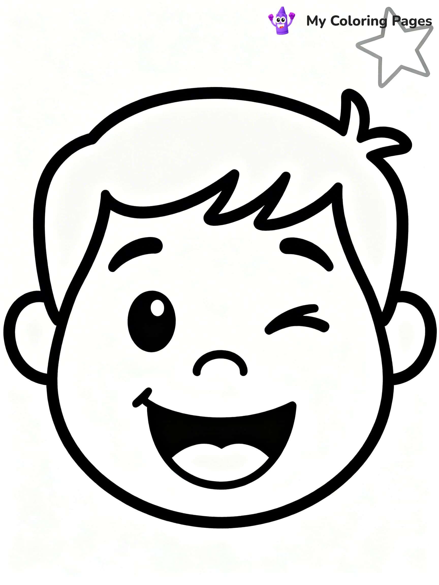 Face Coloring Pages - 2