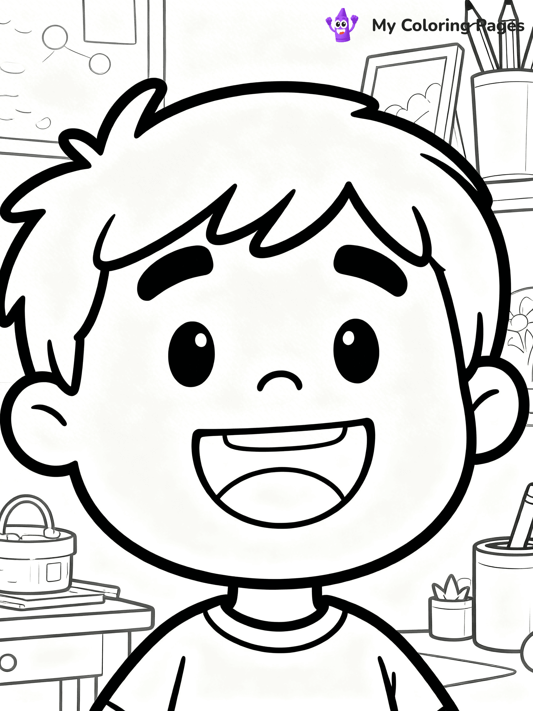 Face Coloring Pages - 1