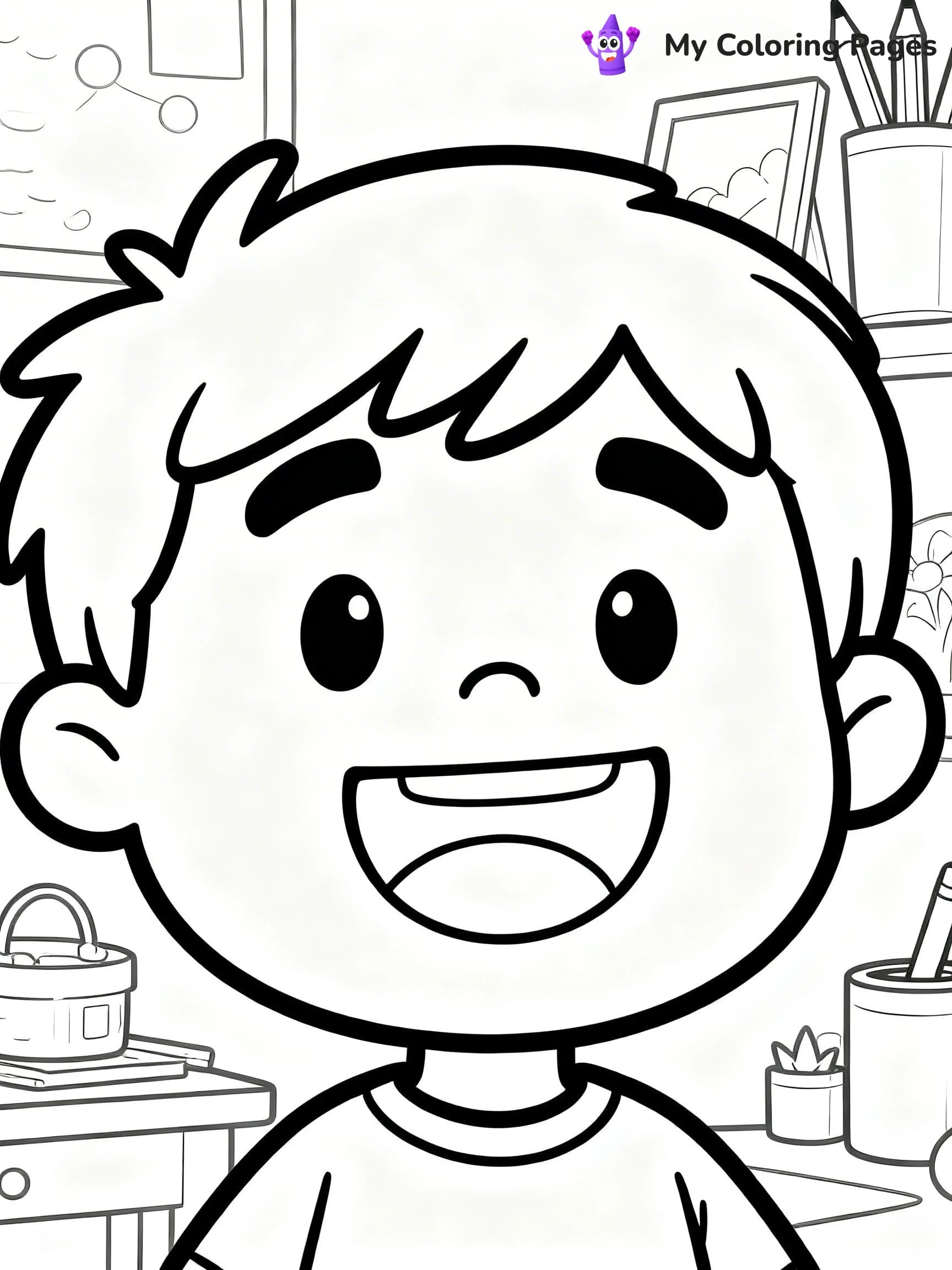 Face Coloring Pages - 1