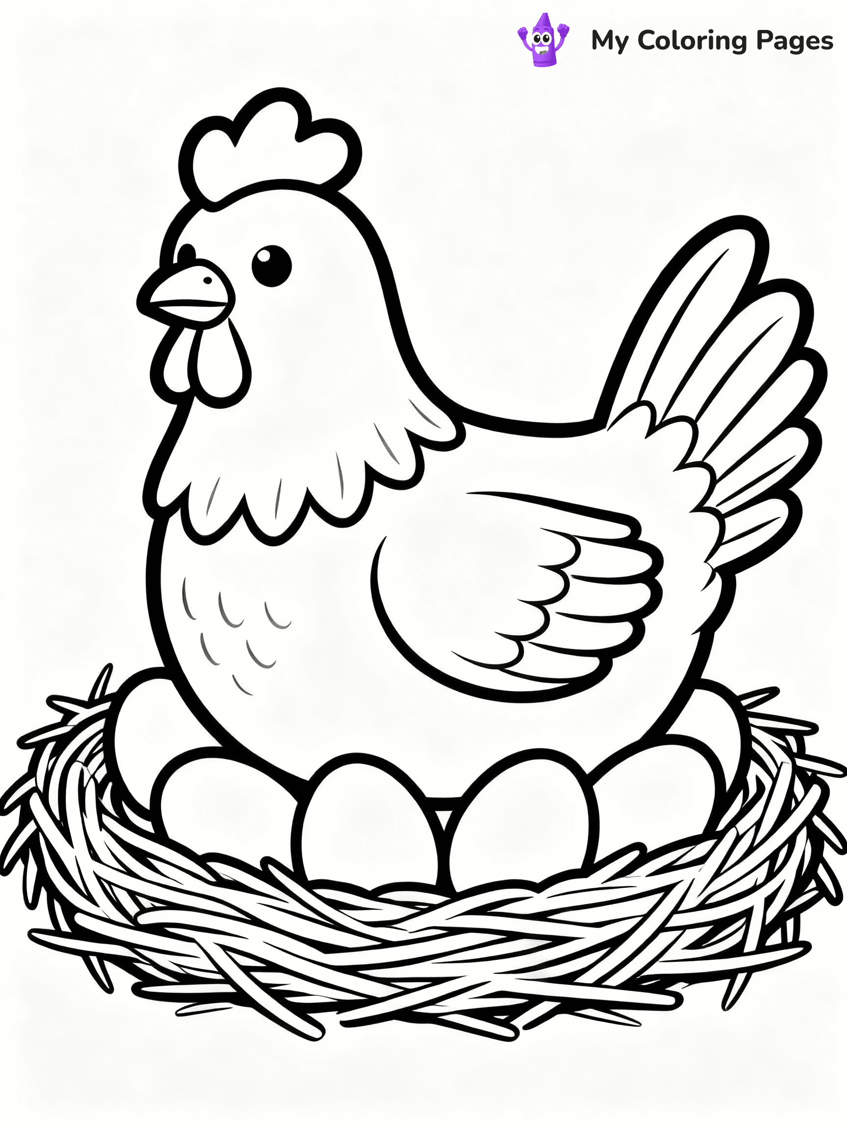 Chicken Coloring Pages - 53
