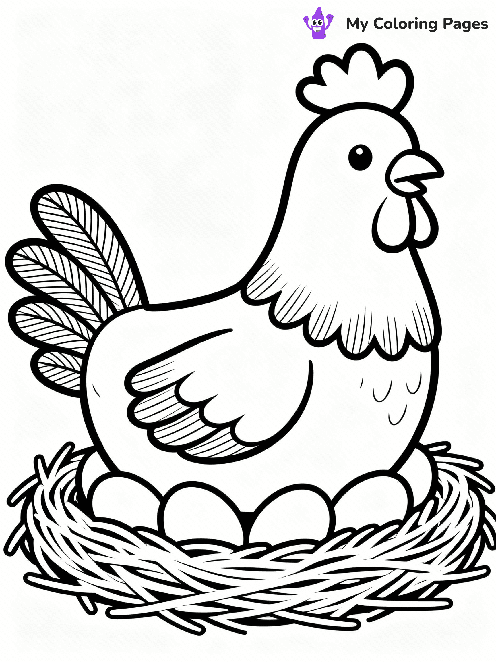 Chicken Coloring Pages - 52