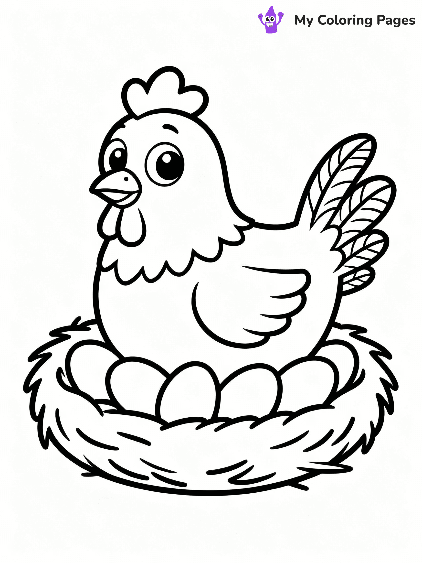 Chicken Coloring Pages - 51