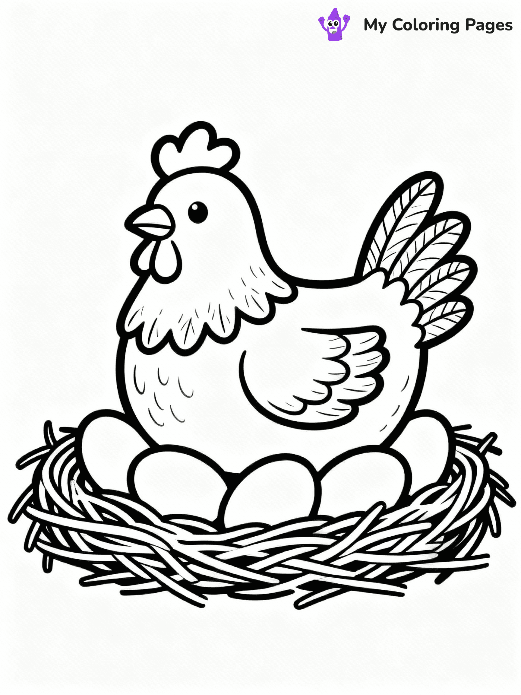 Chicken Coloring Pages - 50