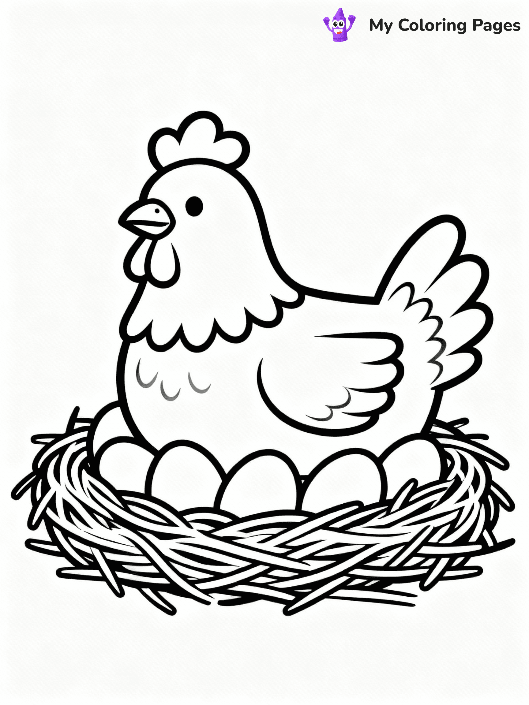 Chicken Coloring Pages - 48