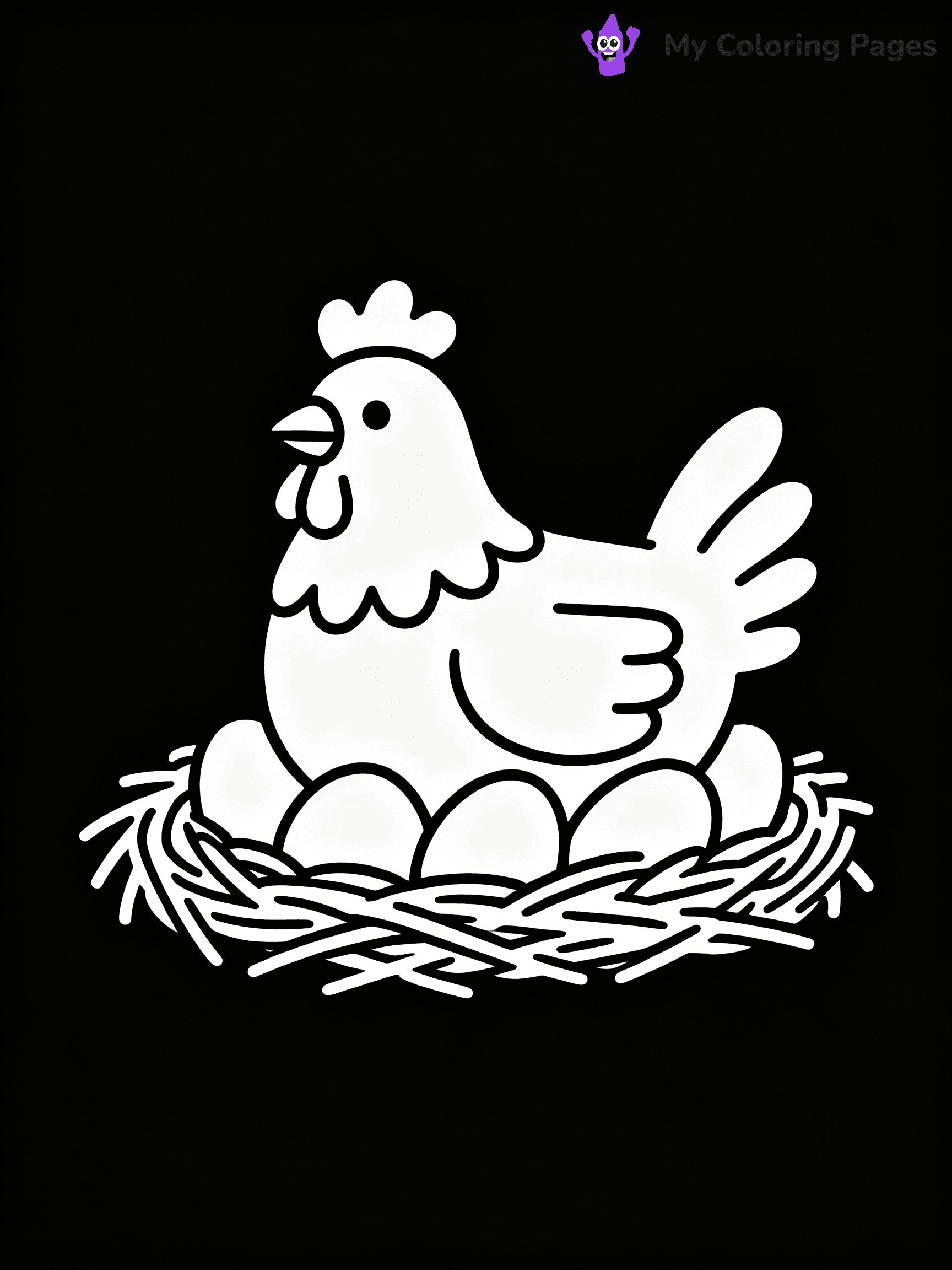 Chicken Coloring Pages - 47