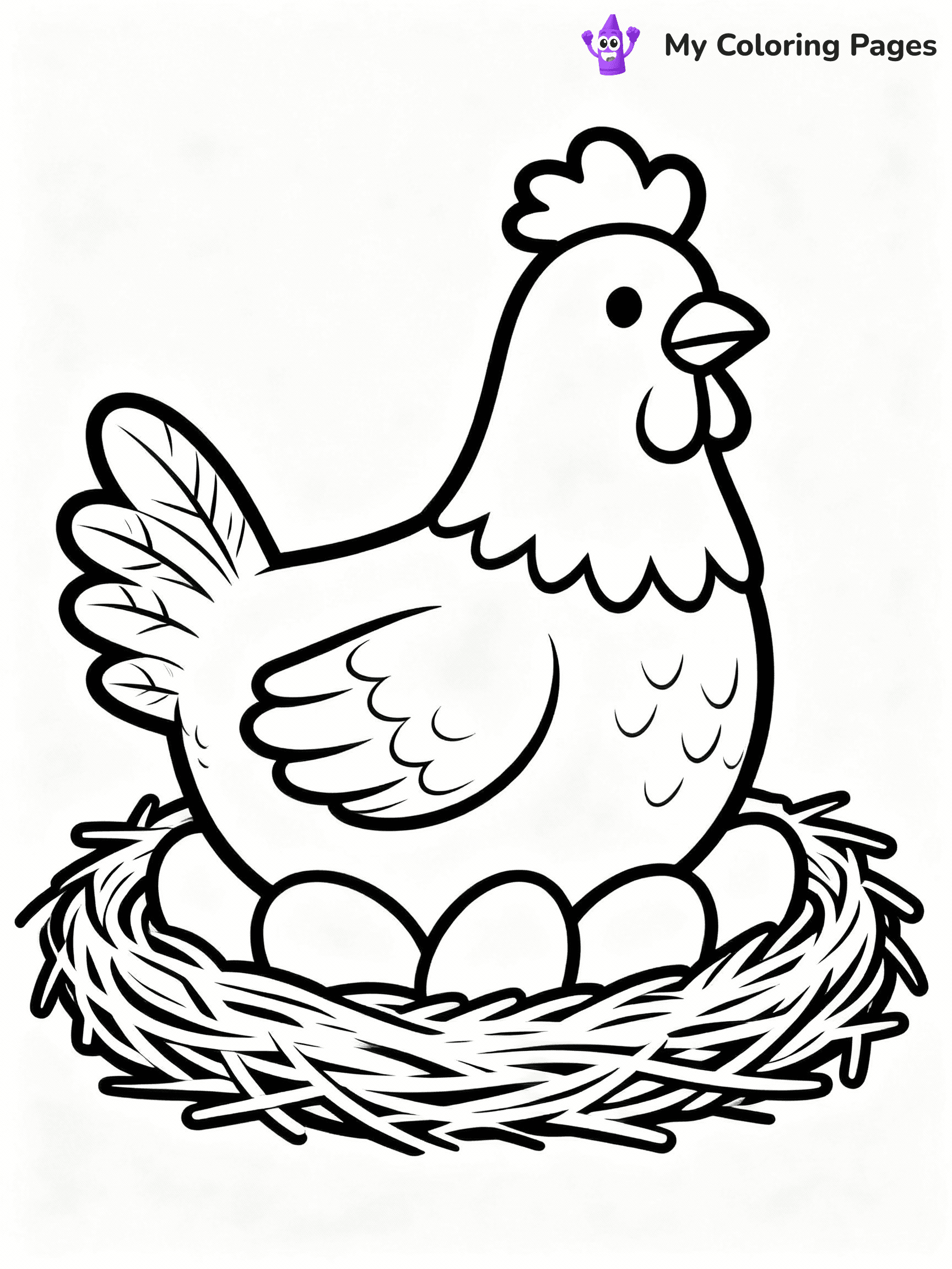 Chicken Coloring Pages - 46