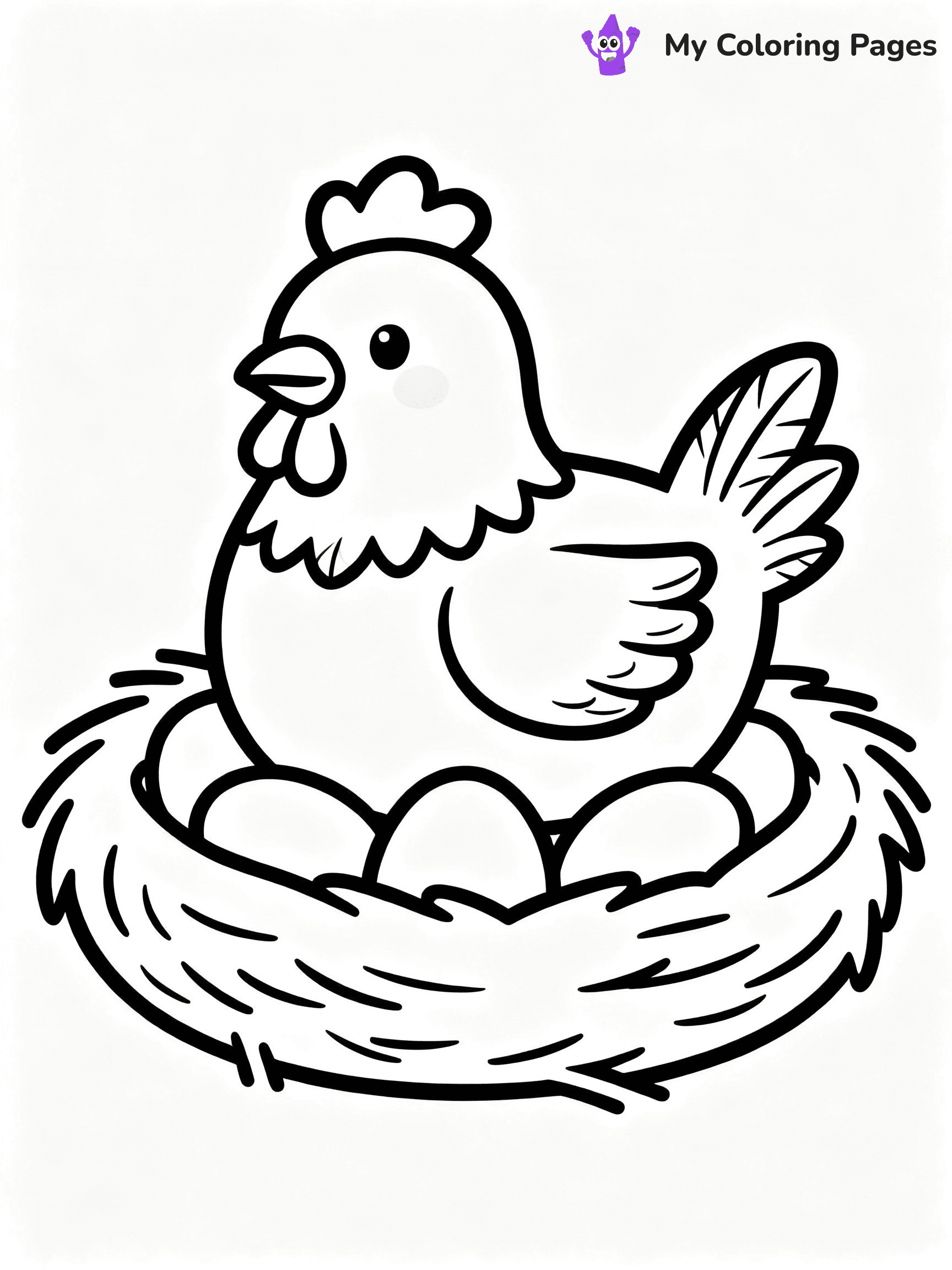 Chicken Coloring Pages - 45