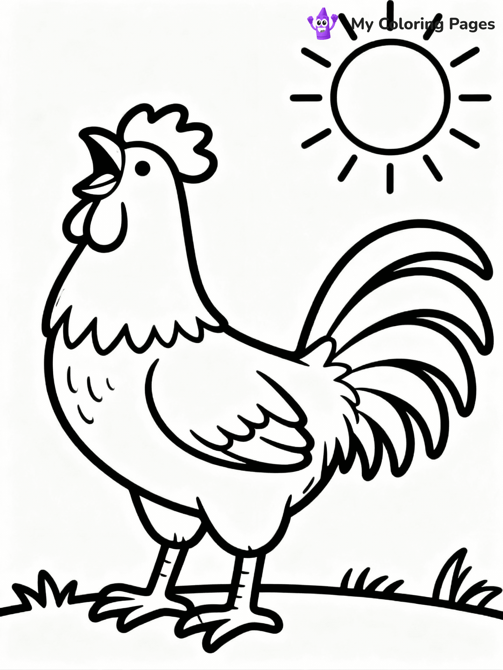 Chicken Coloring Pages - 43