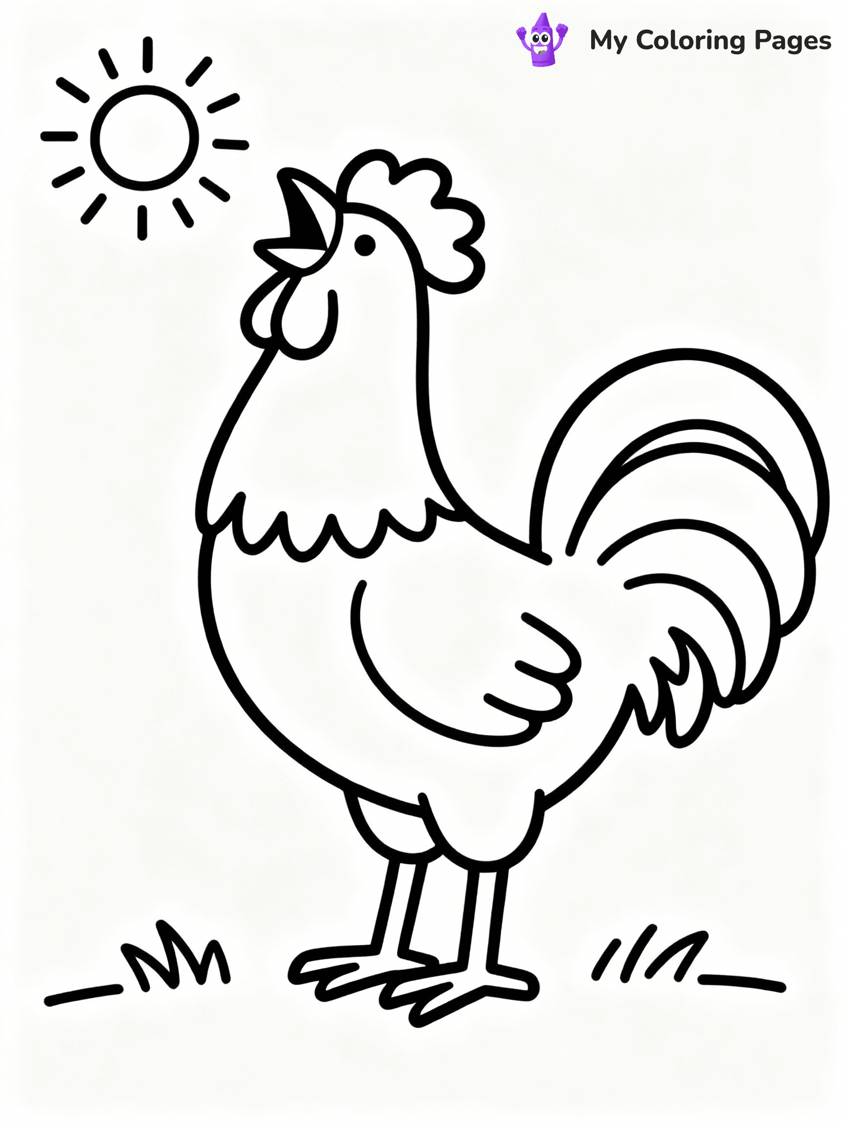 Chicken Coloring Pages - 41
