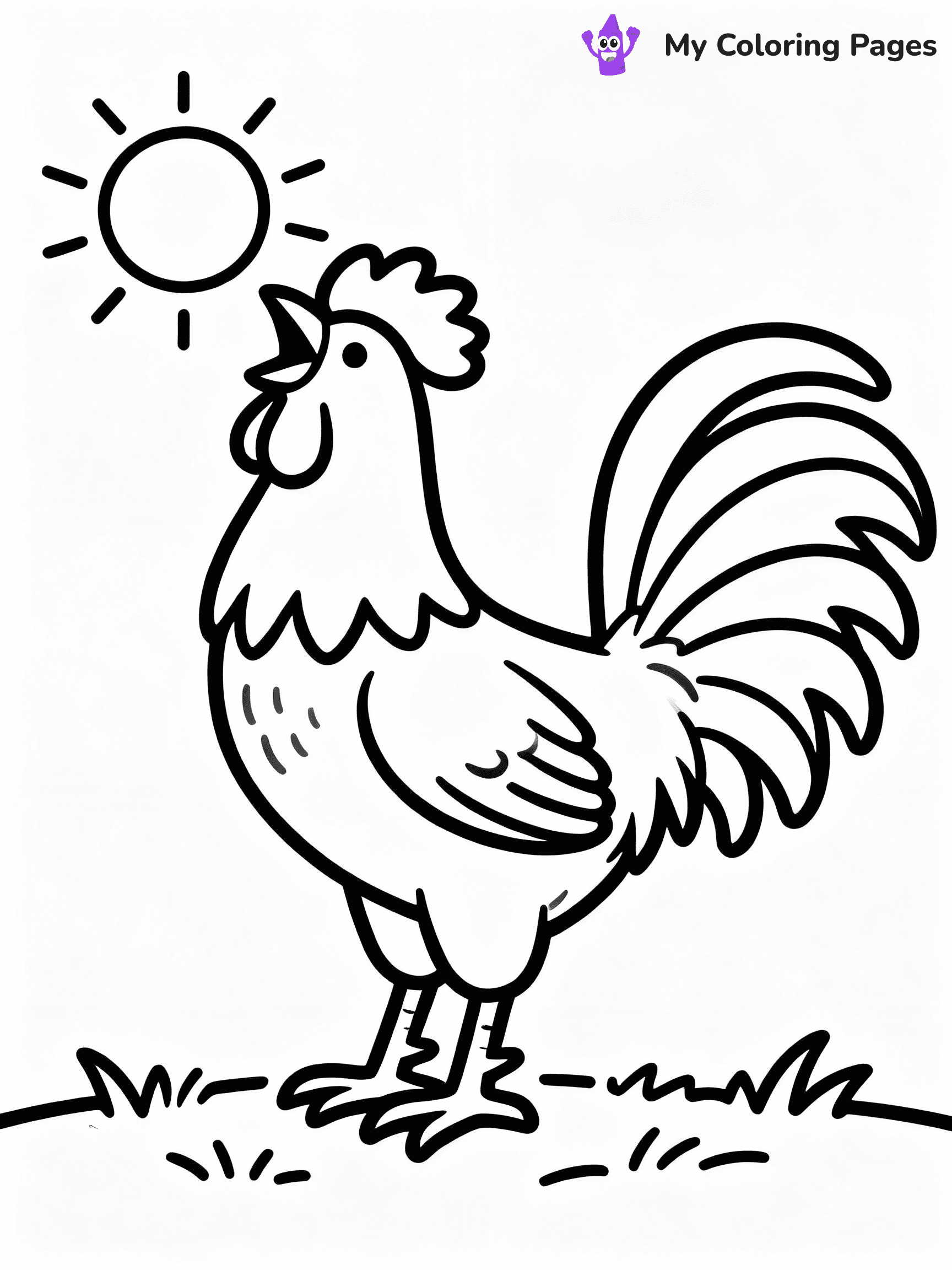 Chicken Coloring Pages - 39