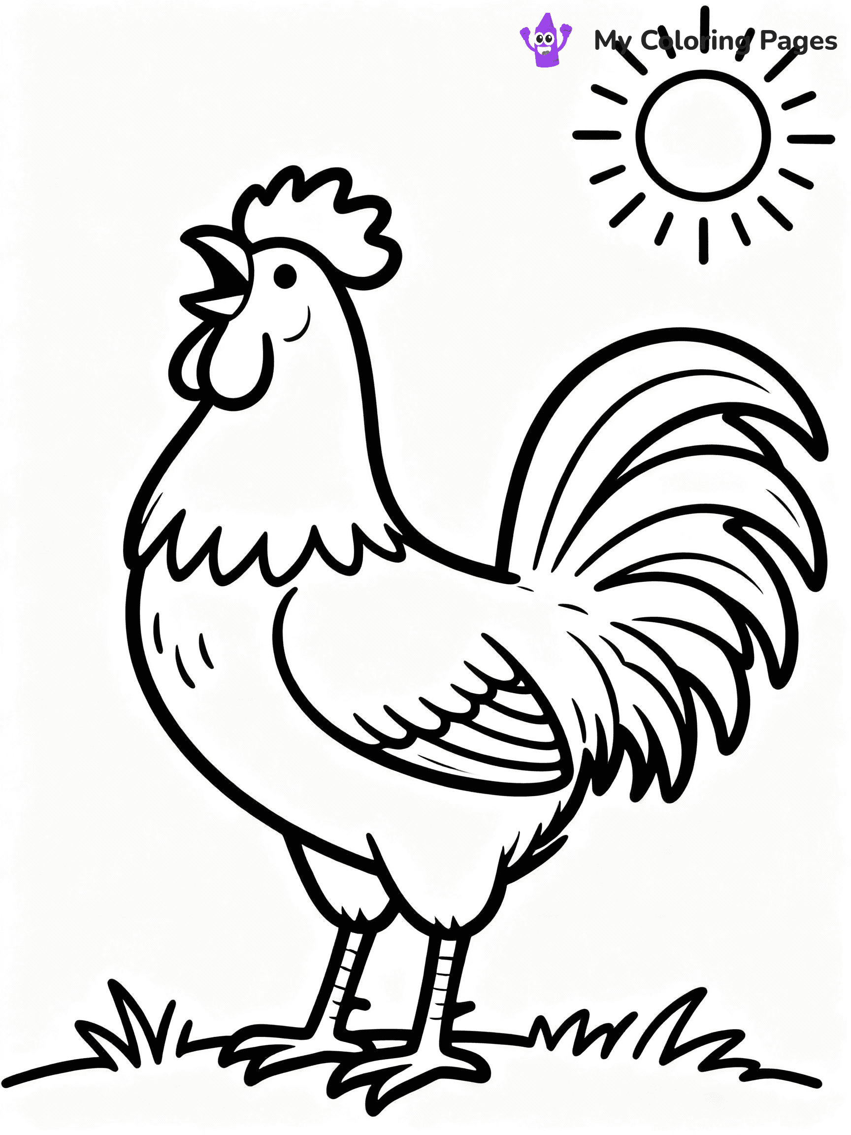 Chicken Coloring Pages - 37
