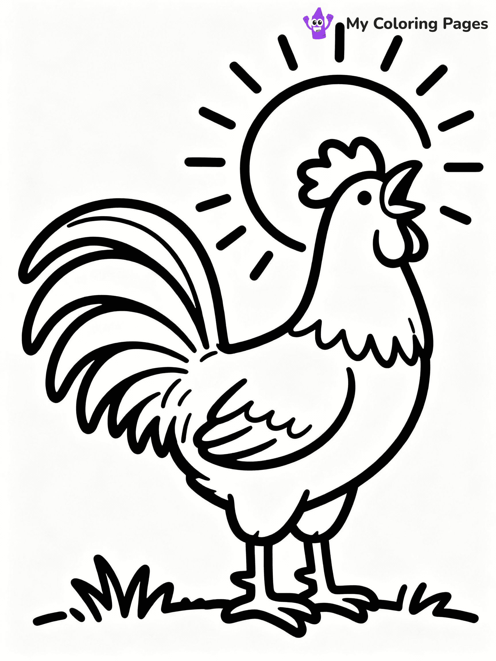 Chicken Coloring Pages - 36