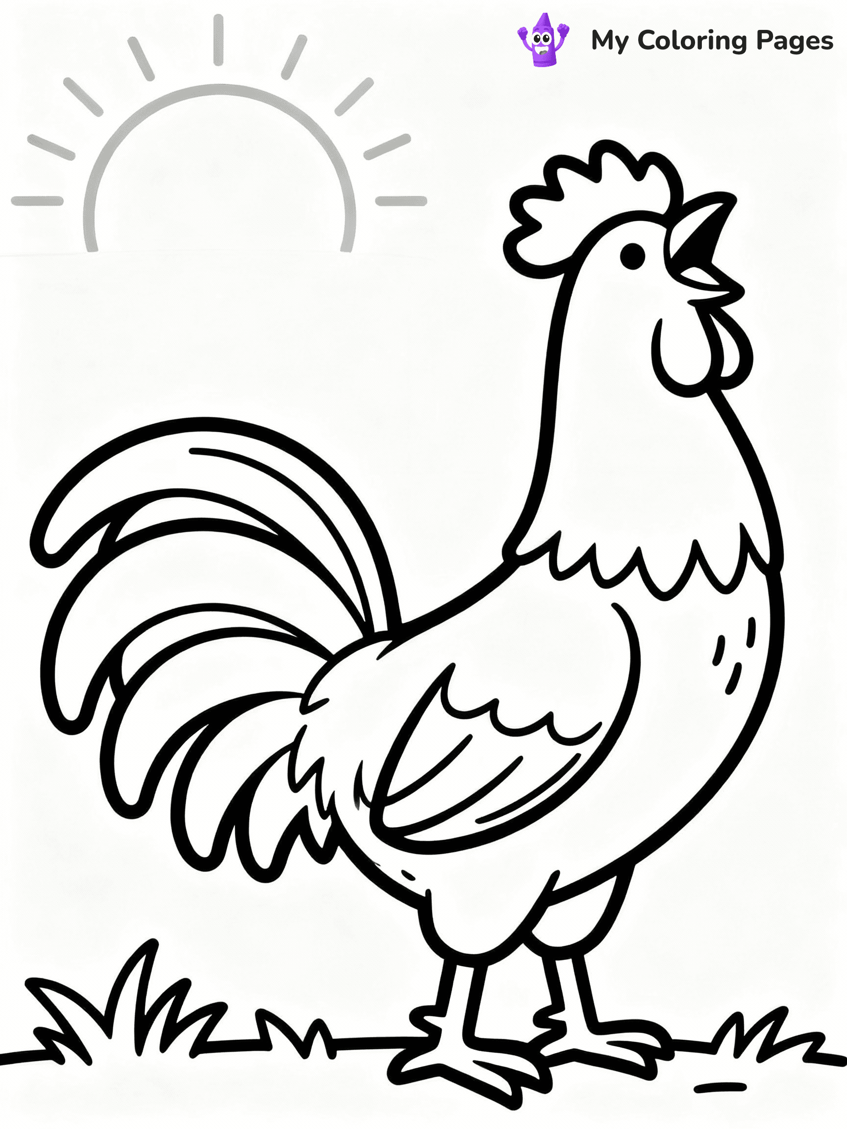 Chicken Coloring Pages - 35