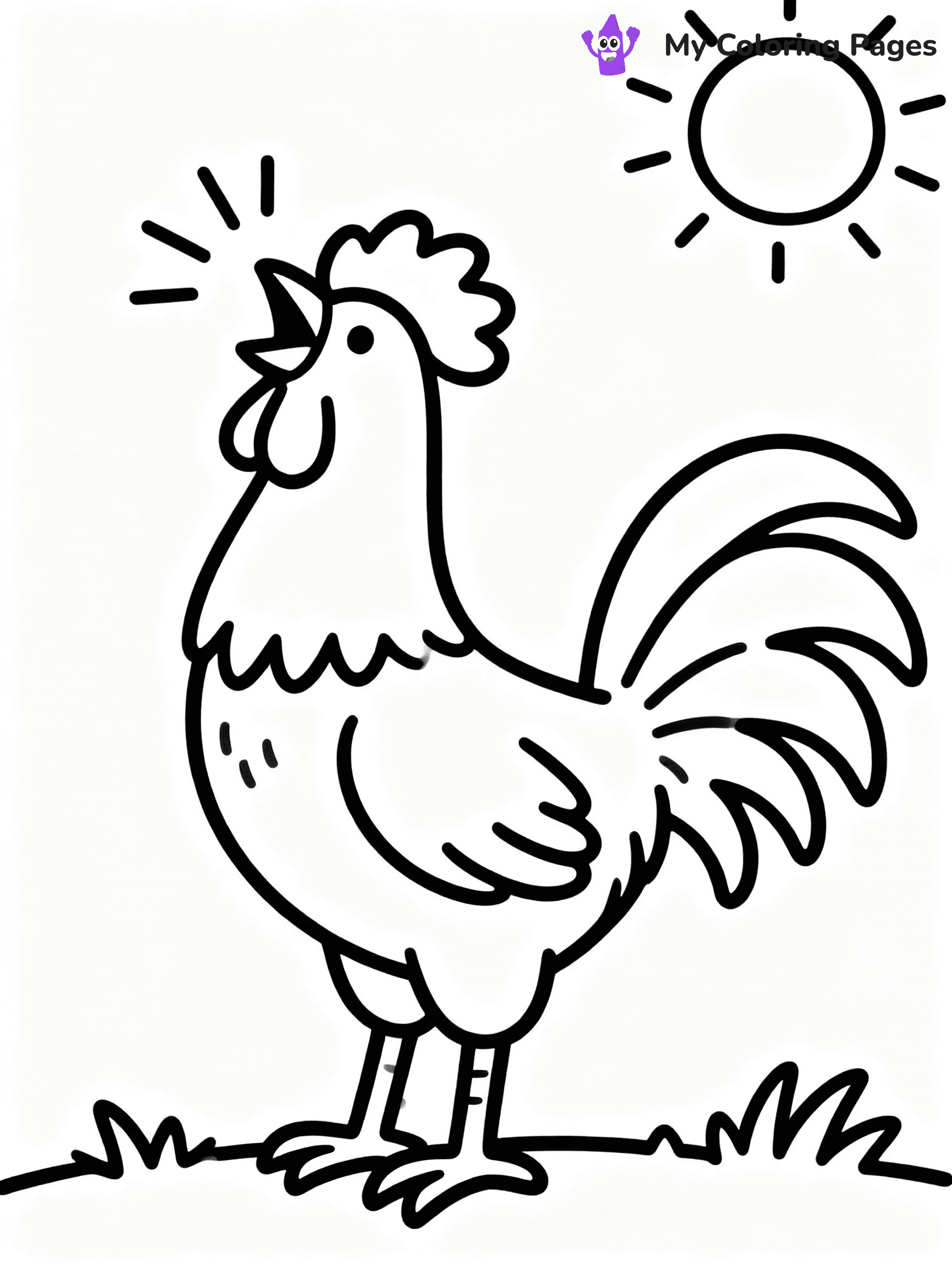 Chicken Coloring Pages - 34