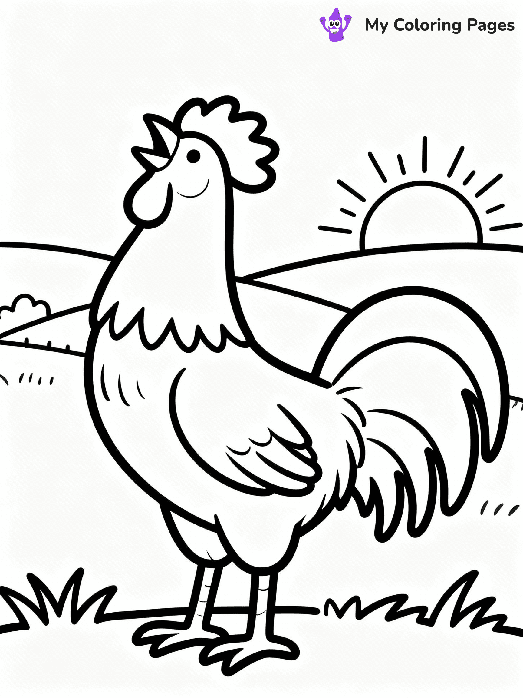 Chicken Coloring Pages - 33