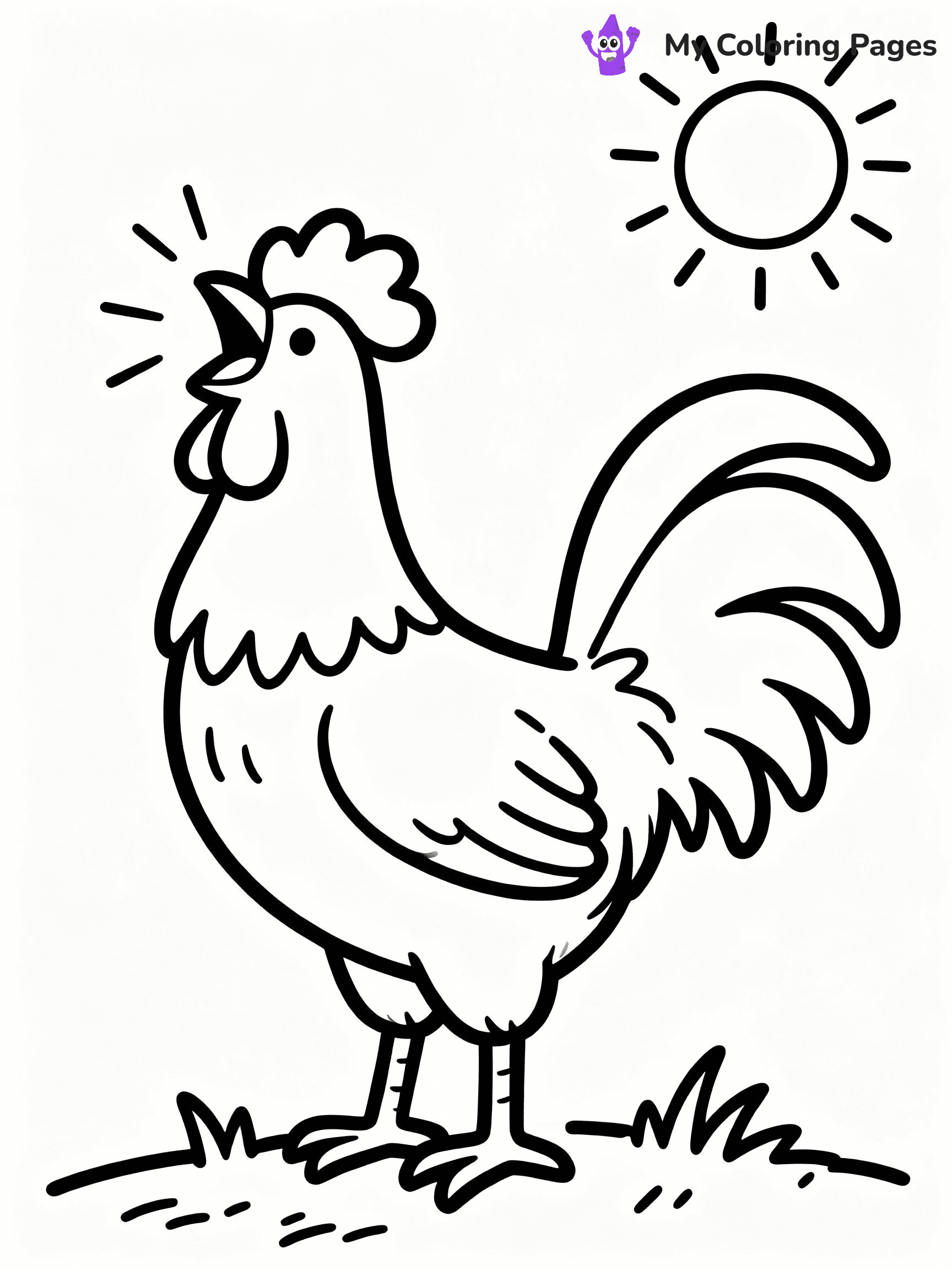 Chicken Coloring Pages - 30