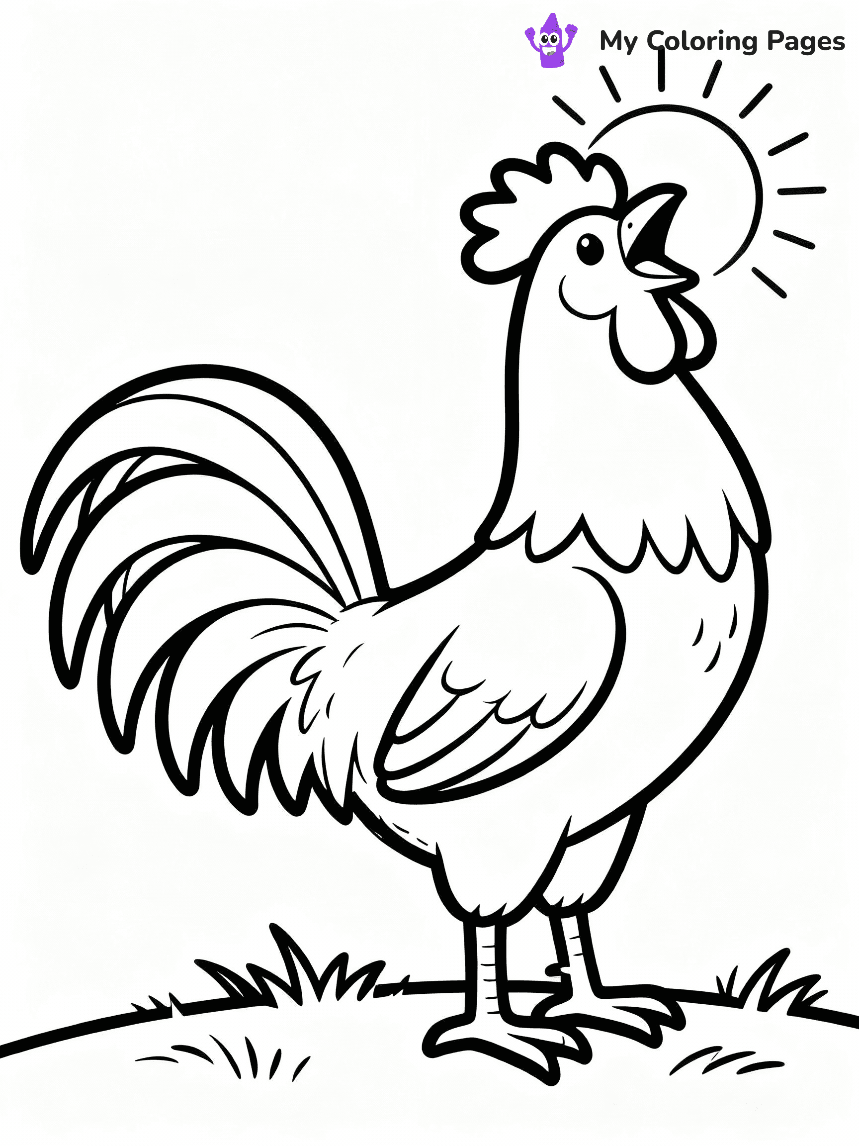 Chicken Coloring Pages - 29
