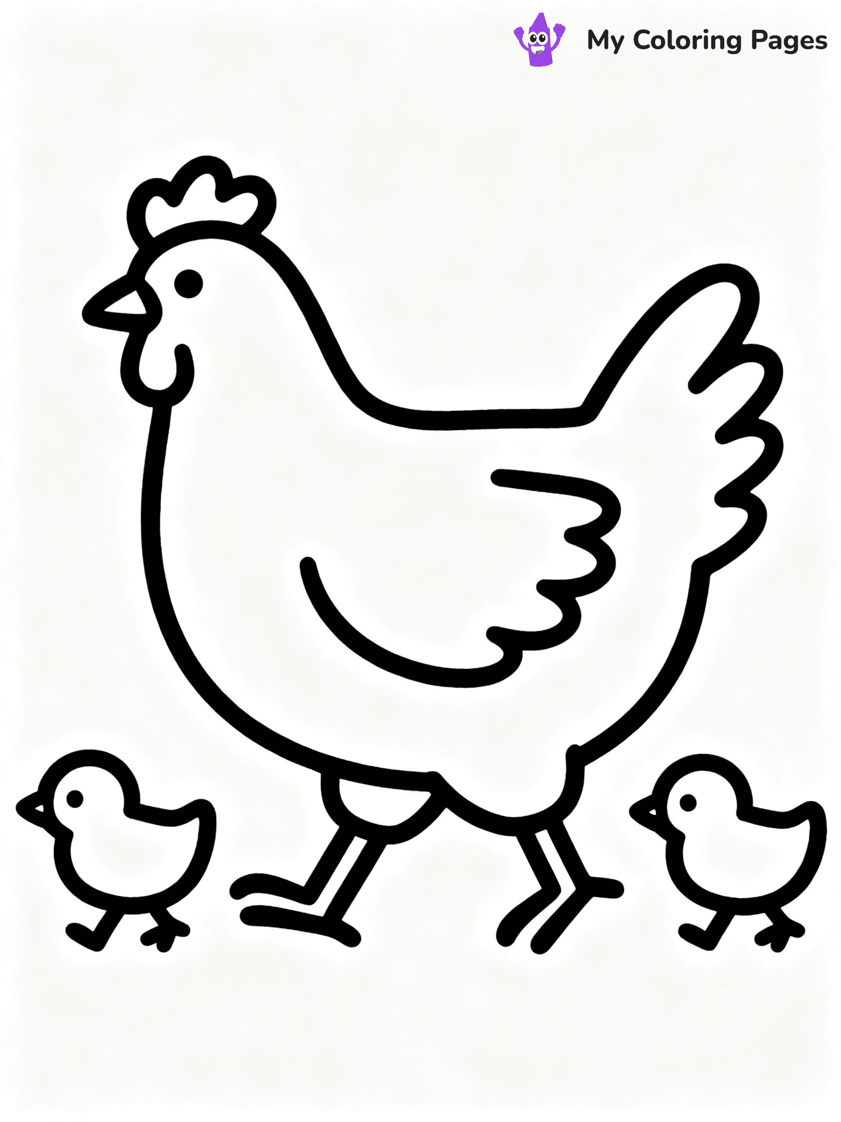 Chicken Coloring Pages - 19