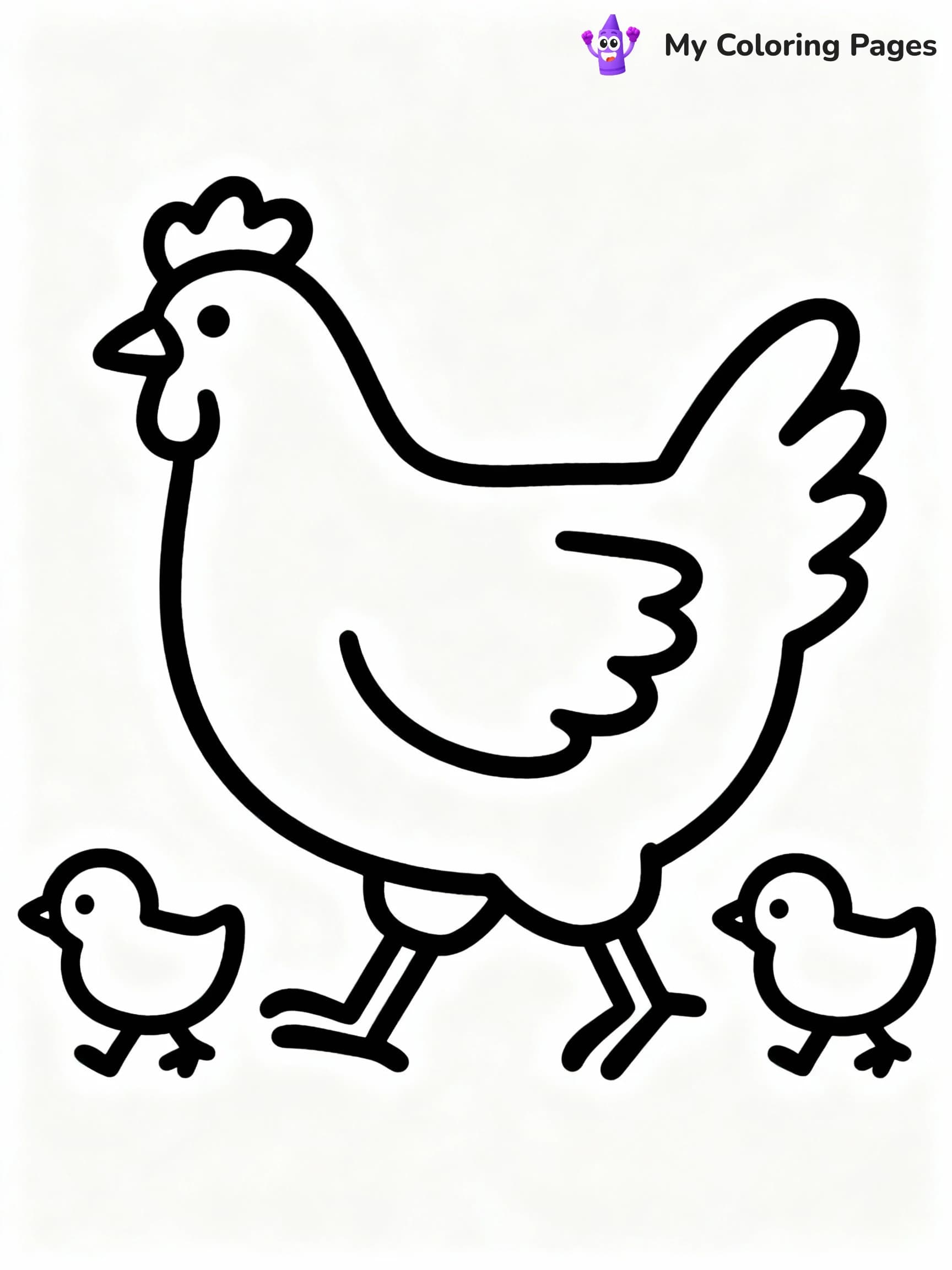 Chicken Coloring Pages - 19