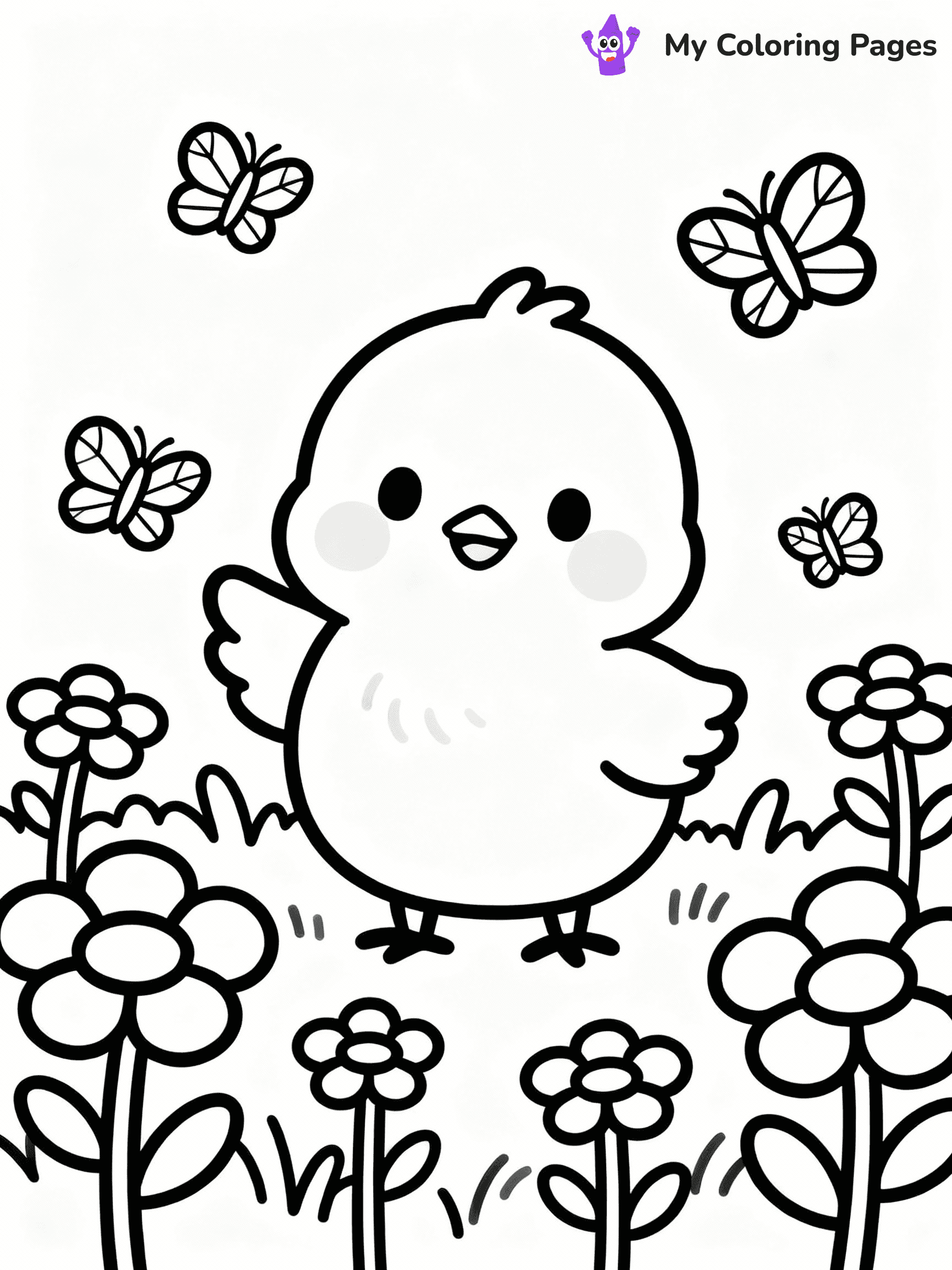 Chicken Coloring Pages - 13