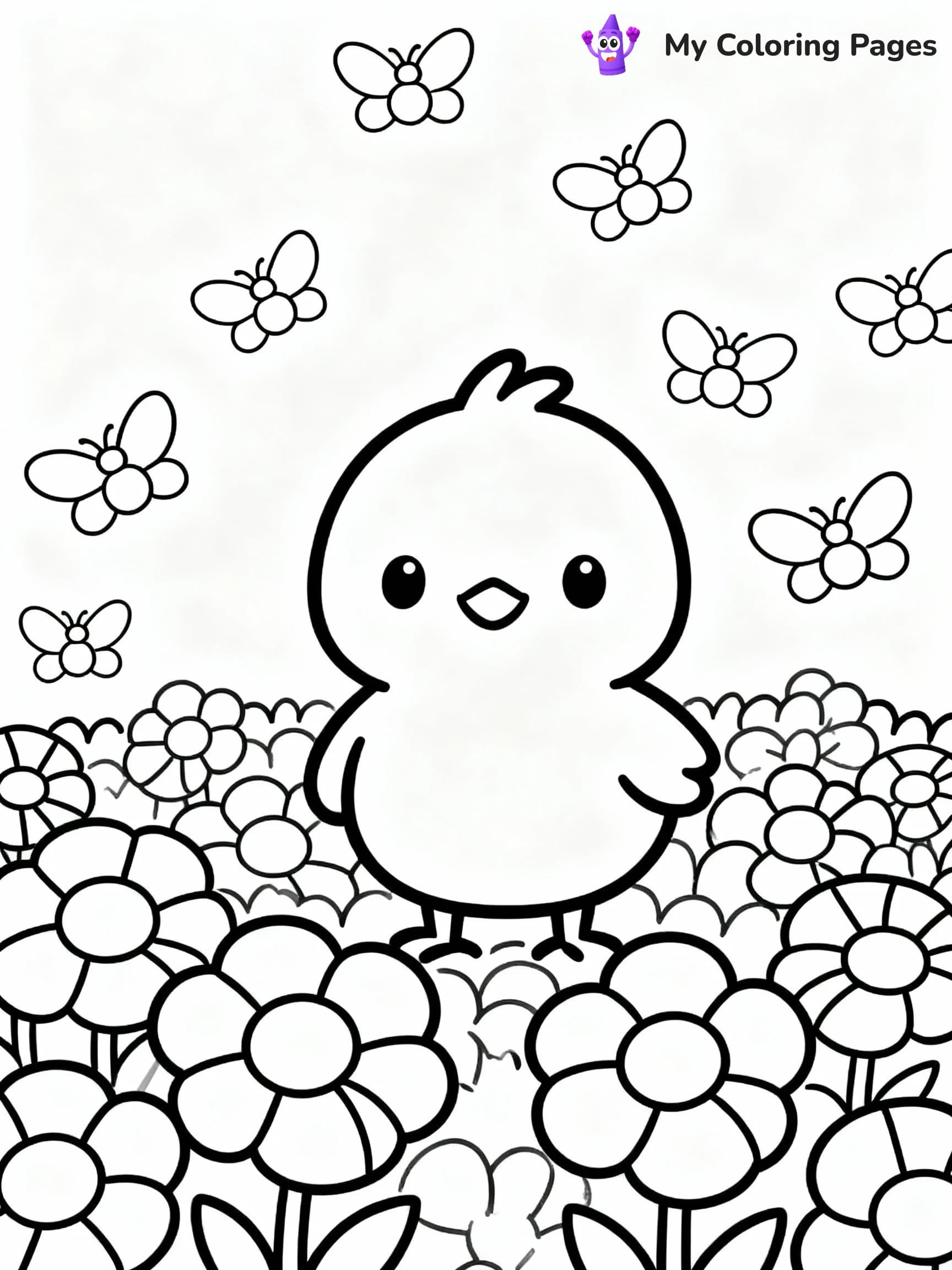 Chicken Coloring Pages - 12