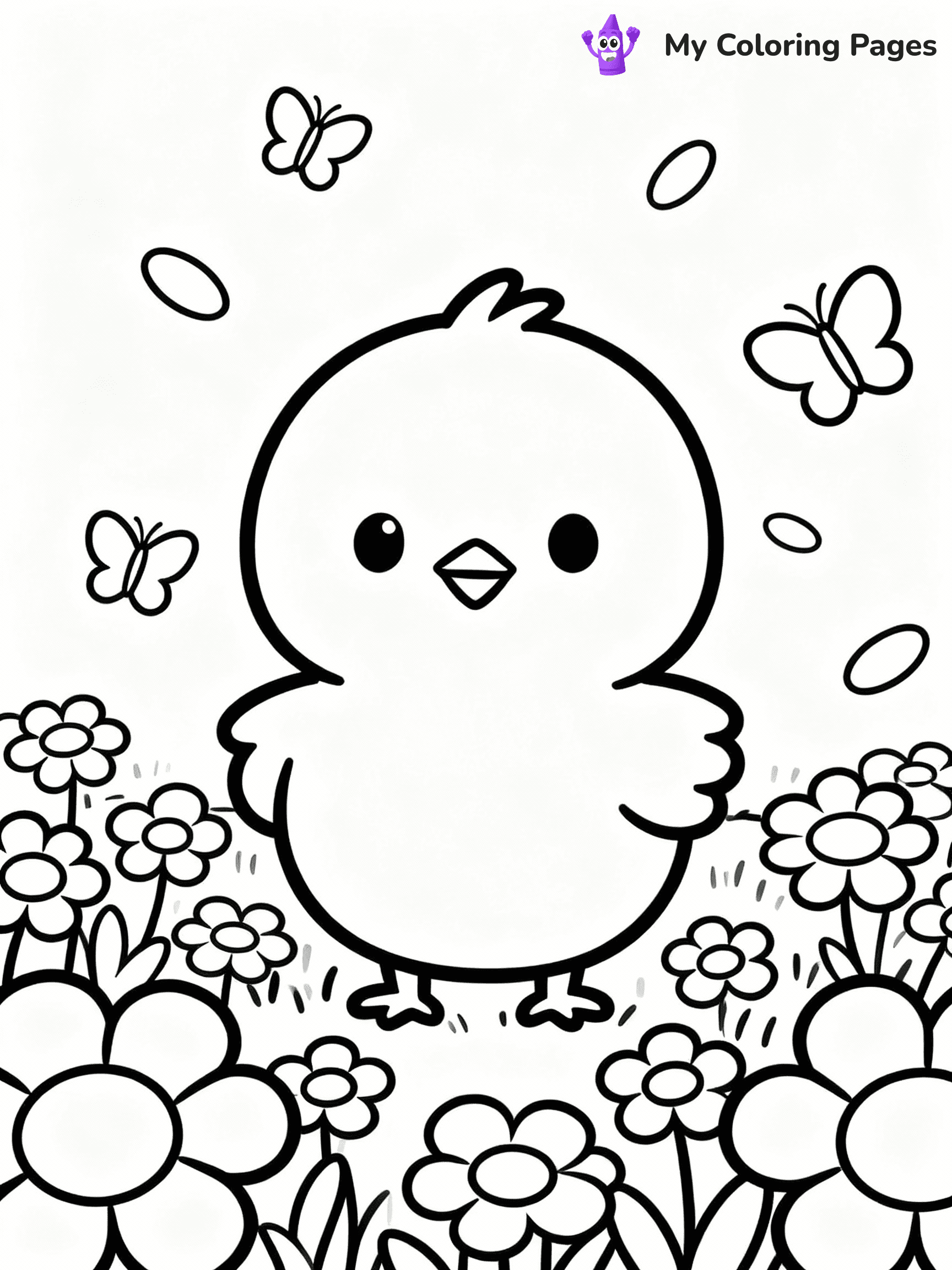 Chicken Coloring Pages - 11