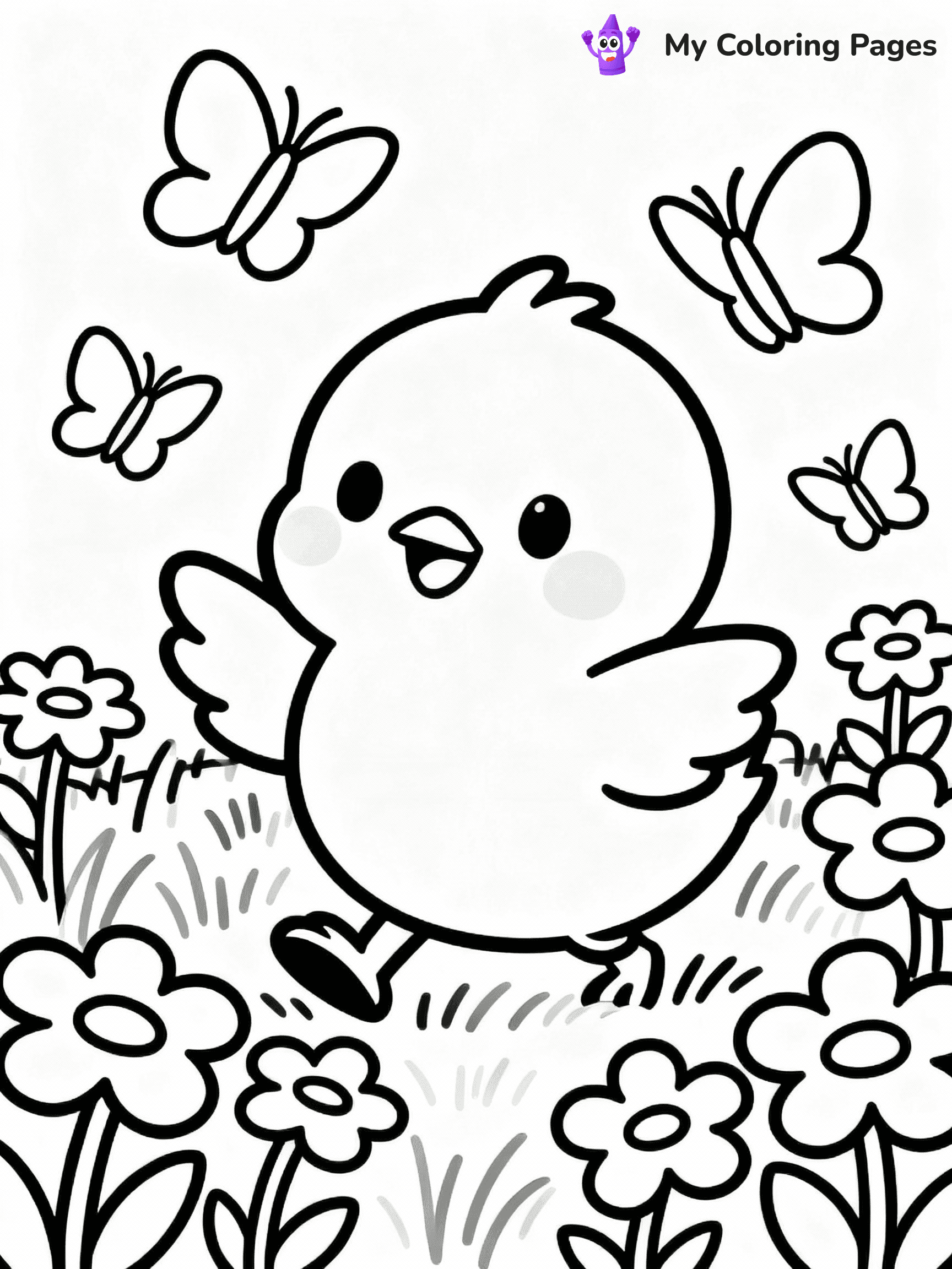 Chicken Coloring Pages - 10
