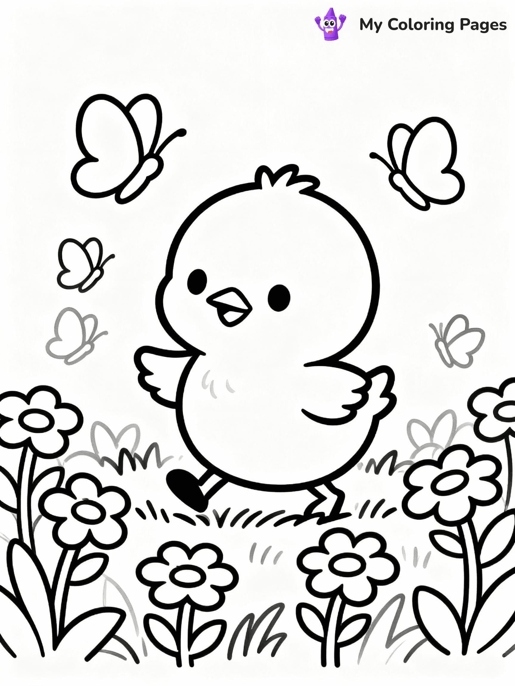 Chicken Coloring Pages - 9