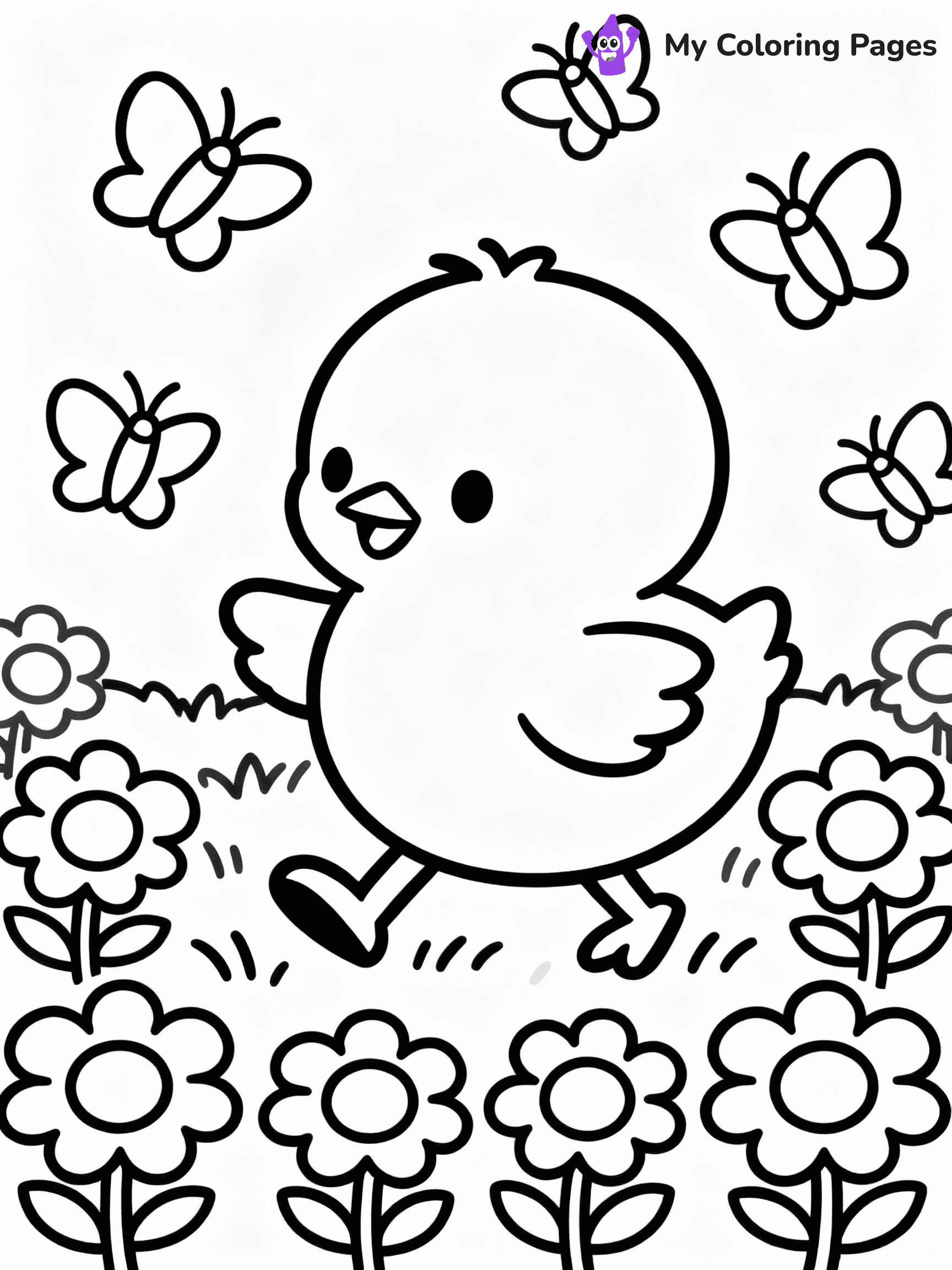 Chicken Coloring Pages - 8