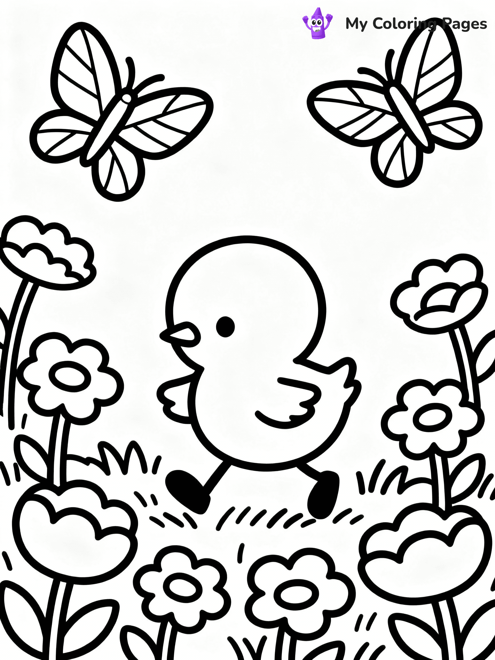 Chicken Coloring Pages - 6