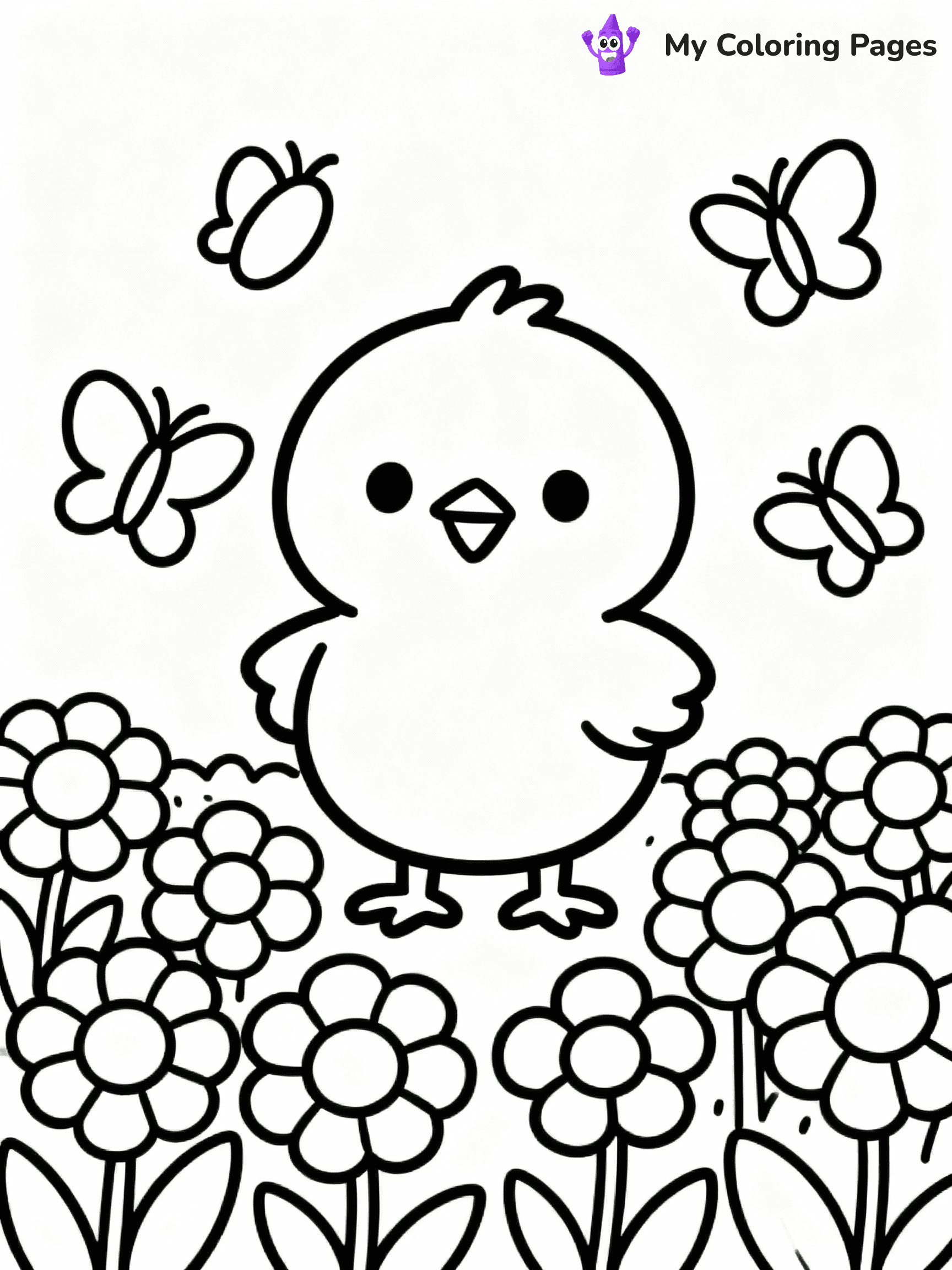 Chicken Coloring Pages - 5