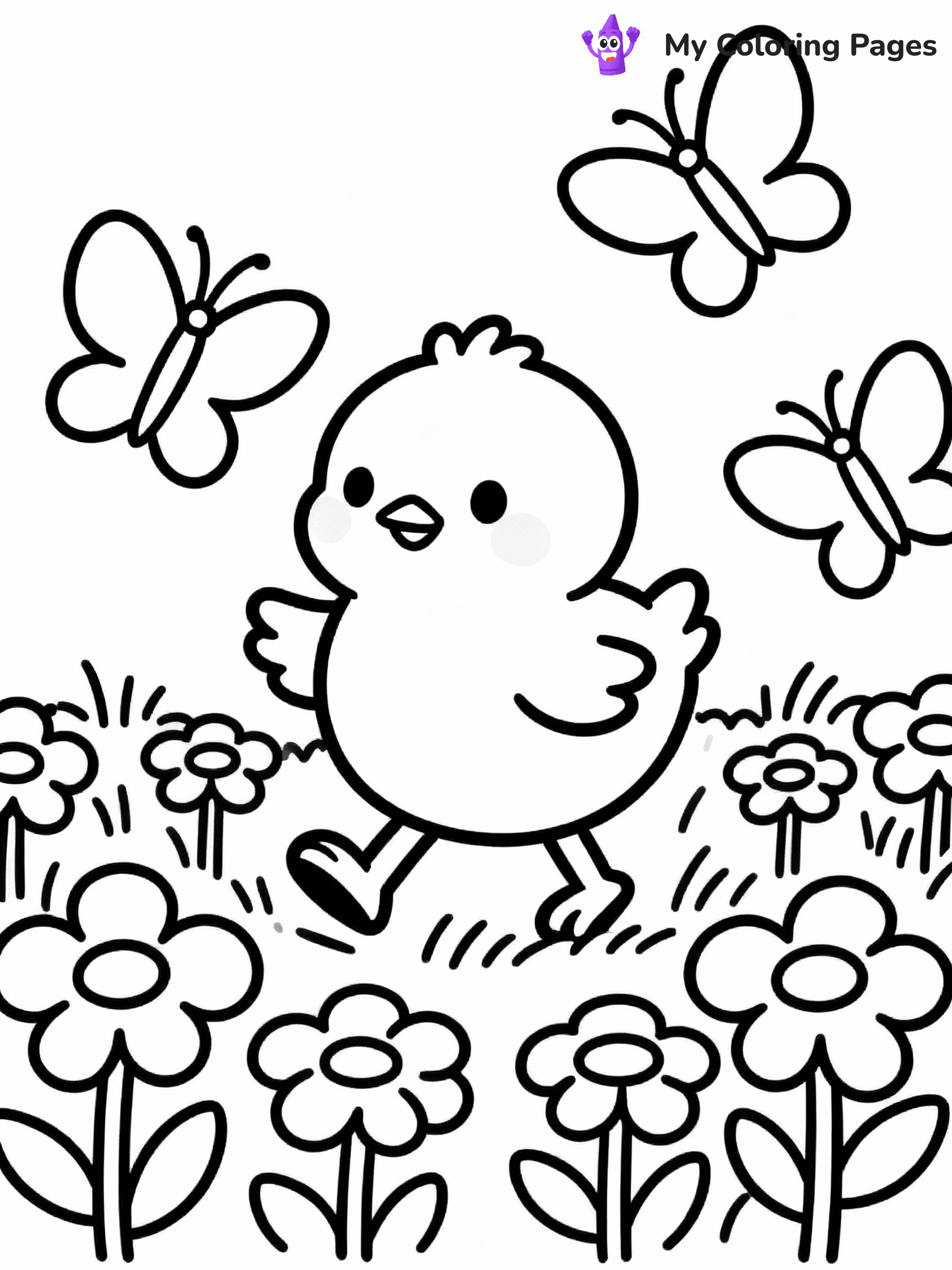 Chicken Coloring Pages - 4