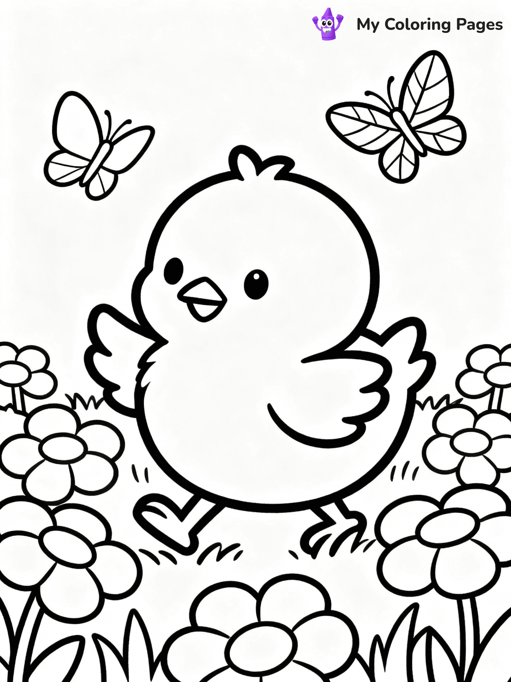 Chicken Coloring Pages - 2