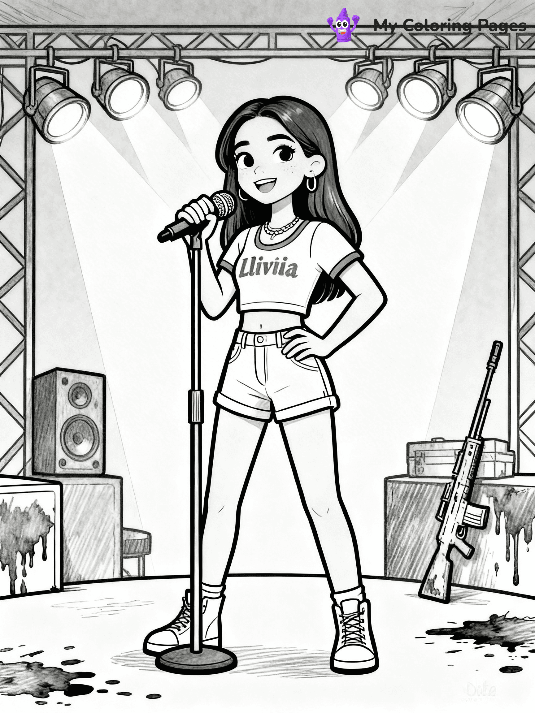 Olivia Rodrigo Coloring Pages - 18