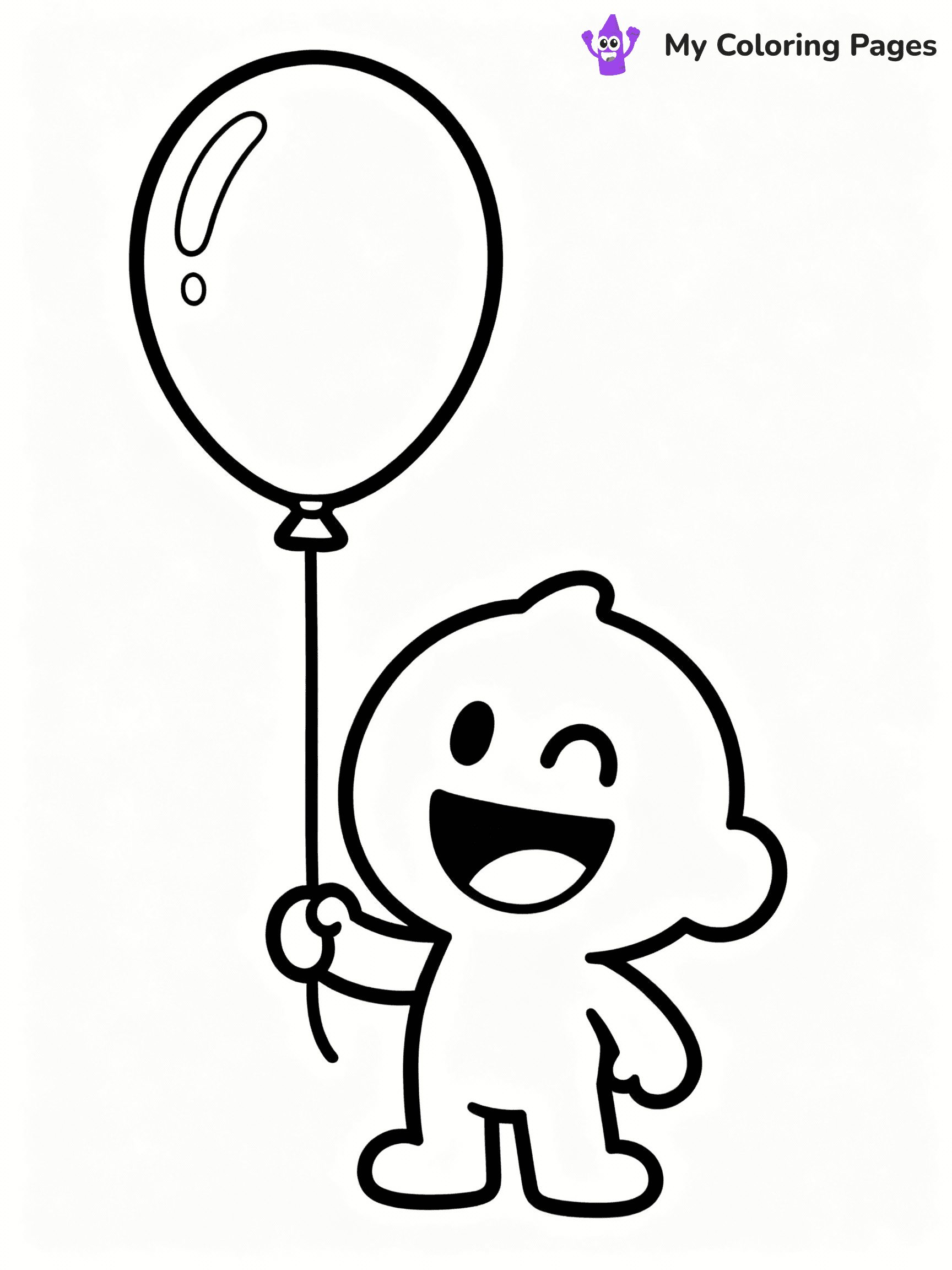 ⚠️ CRITICAL REQUIREMENT - ABSOLUTE BLACK AND WHITE ONLY ⚠️
This MUST be a BLACK AND WHITE line drawing ONLY. NO COLORS whatsoever.
- ONLY pure black lines (#000000) on pure white background (#FFFFFF)
- ABSOLUTELY NO colors, NO shading, NO gradients, NO grayscale
- If there are ANY colors in the output, the image is REJECTED
- This is a COLORING PAGE - meant to be COLORED IN by children
- The output must be UNCOLORED line art ready for coloring
⚠️ SUBJECT TO DRAW: Blue from Rainbow Friends in cartoon animation style, holding a giant balloon, smiling widely (no color. black and white only)
(REMEMBER: Output must be BLACK AND WHITE line art only, NOT colored!)
# COLORING PAGE: BLACK OUTLINES ONLY - WHITE BACKGROUND MANDATORY
Create a **coloring book page** using EXACTLY two values: black lines, white space.
## NON-NEGOTIABLE BINARY RULES
- **ONLY #000000 (black) and #FFFFFF (white)** - NO other values exist
- **EVERY PIXEL = BLACK OR WHITE** - no gray/shading/antialiasing
- **WHITE BACKGROUND MANDATORY** - entire canvas stays white
- **ALL SHAPES HOLLOW** - everything is empty outlines waiting to be colored
- **FORBIDDEN:** fills, shading, gradients, patterns, textures, colors
- **NO SOLID REGIONS** - if it's not a thin line, it's wrong
## Universal Line Standards
- Black outlines ONLY - thin, uniform weight
- Every shape completely empty inside
- Closed contours suitable for coloring
- Simple flat illustration - zero depth/3D/realism
- **Style:** Whimsical Doodle Art Alley - rounded, friendly outlines (unless specified)
## Everything = Outline Only
- Characters/animals: hollow shapes
- Objects/clothing: empty contours
- Backgrounds/scenery: line work only
- Natural elements: outlined forms
- Dark/night areas: don't exist (use outlined symbols)
- Textures/patterns: convert to simple lines
## The Test
Can a child color EVERY white space with crayons? If any area is pre-filled/shaded/gray or colored in, it FAILS. Every shape must be waiting to receive color.
**FINAL OUTPUT**: Binary coloring page. Black lines define shapes. White spaces ready for coloring. Nothing else exists. No exceptions. Print-ready.
⚠️ FINAL REMINDER: Draw the subject "Blue from Rainbow Friends in cartoon animation style, holding a giant balloon, smiling widely (no color. black and white only)" as BLACK AND WHITE line art. Zero colors in output.