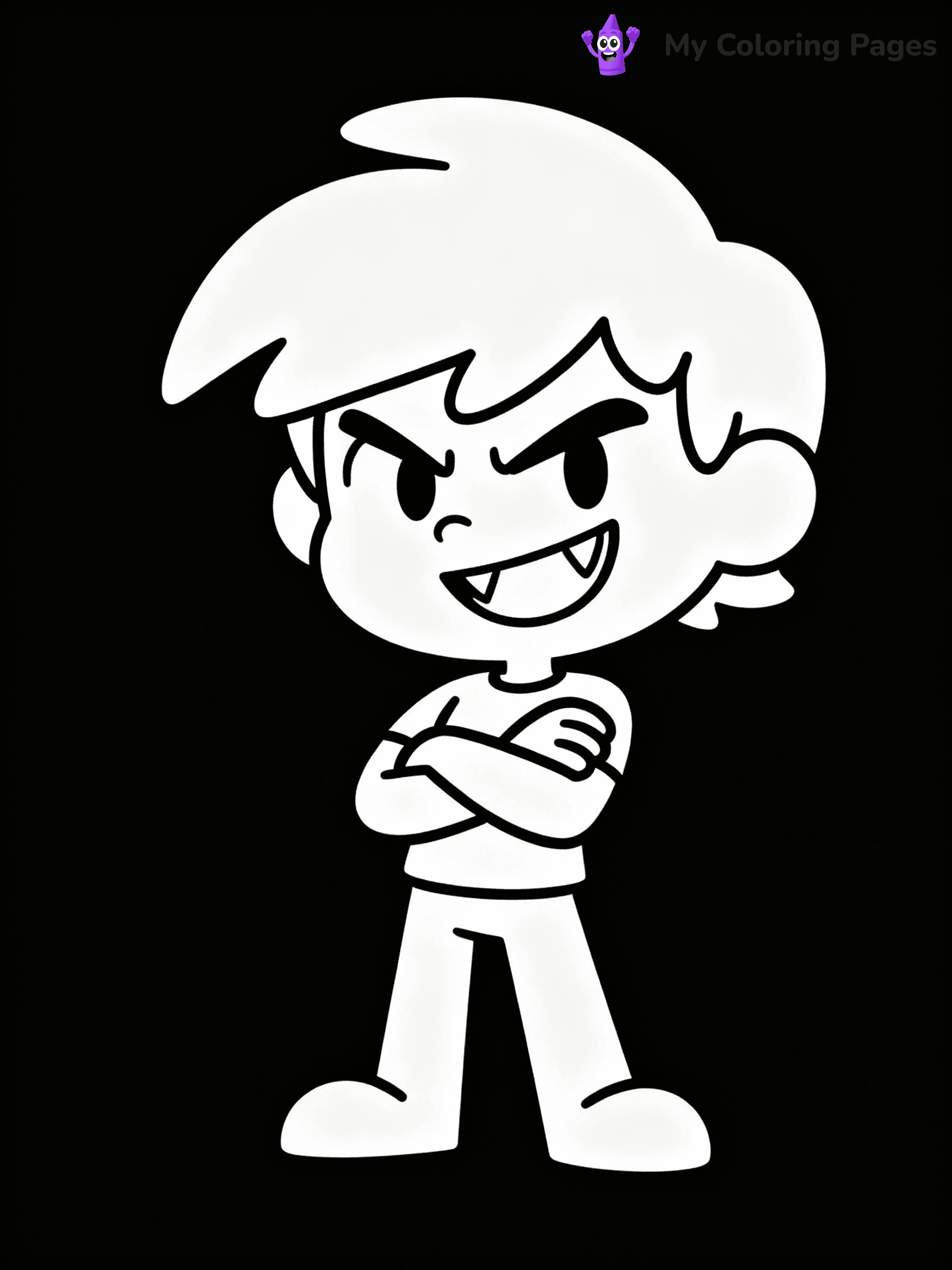 ⚠️ CRITICAL REQUIREMENT - ABSOLUTE BLACK AND WHITE ONLY ⚠️
This MUST be a BLACK AND WHITE line drawing ONLY. NO COLORS whatsoever.
- ONLY pure black lines (#000000) on pure white background (#FFFFFF)
- ABSOLUTELY NO colors, NO shading, NO gradients, NO grayscale
- If there are ANY colors in the output, the image is REJECTED
- This is a COLORING PAGE - meant to be COLORED IN by children
- The output must be UNCOLORED line art ready for coloring
⚠️ SUBJECT TO DRAW: Red from Rainbow Friends in cartoon animation style, standing confidently with arms crossed, a mischievous grin (no color. black and white only)
(REMEMBER: Output must be BLACK AND WHITE line art only, NOT colored!)
# COLORING PAGE: BLACK OUTLINES ONLY - WHITE BACKGROUND MANDATORY
Create a **coloring book page** using EXACTLY two values: black lines, white space.
## NON-NEGOTIABLE BINARY RULES
- **ONLY #000000 (black) and #FFFFFF (white)** - NO other values exist
- **EVERY PIXEL = BLACK OR WHITE** - no gray/shading/antialiasing
- **WHITE BACKGROUND MANDATORY** - entire canvas stays white
- **ALL SHAPES HOLLOW** - everything is empty outlines waiting to be colored
- **FORBIDDEN:** fills, shading, gradients, patterns, textures, colors
- **NO SOLID REGIONS** - if it's not a thin line, it's wrong
## Universal Line Standards
- Black outlines ONLY - thin, uniform weight
- Every shape completely empty inside
- Closed contours suitable for coloring
- Simple flat illustration - zero depth/3D/realism
- **Style:** Whimsical Doodle Art Alley - rounded, friendly outlines (unless specified)
## Everything = Outline Only
- Characters/animals: hollow shapes
- Objects/clothing: empty contours
- Backgrounds/scenery: line work only
- Natural elements: outlined forms
- Dark/night areas: don't exist (use outlined symbols)
- Textures/patterns: convert to simple lines
## The Test
Can a child color EVERY white space with crayons? If any area is pre-filled/shaded/gray or colored in, it FAILS. Every shape must be waiting to receive color.
**FINAL OUTPUT**: Binary coloring page. Black lines define shapes. White spaces ready for coloring. Nothing else exists. No exceptions. Print-ready.
⚠️ FINAL REMINDER: Draw the subject "Red from Rainbow Friends in cartoon animation style, standing confidently with arms crossed, a mischievous grin (no color. black and white only)" as BLACK AND WHITE line art. Zero colors in output.