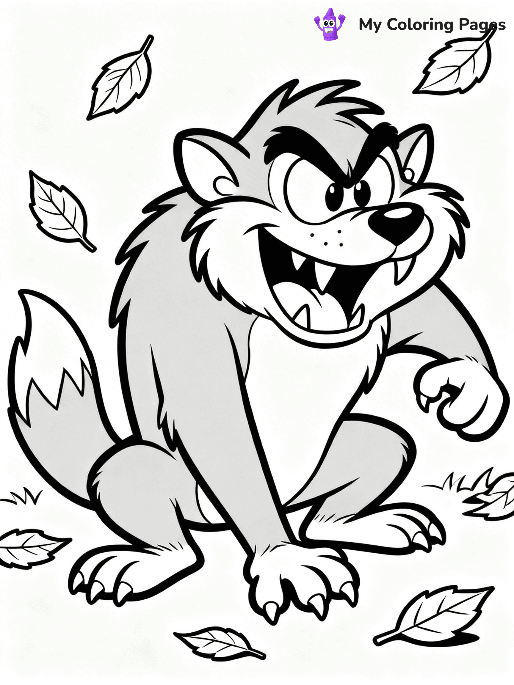Tasmanian Devil Coloring Pages - 24