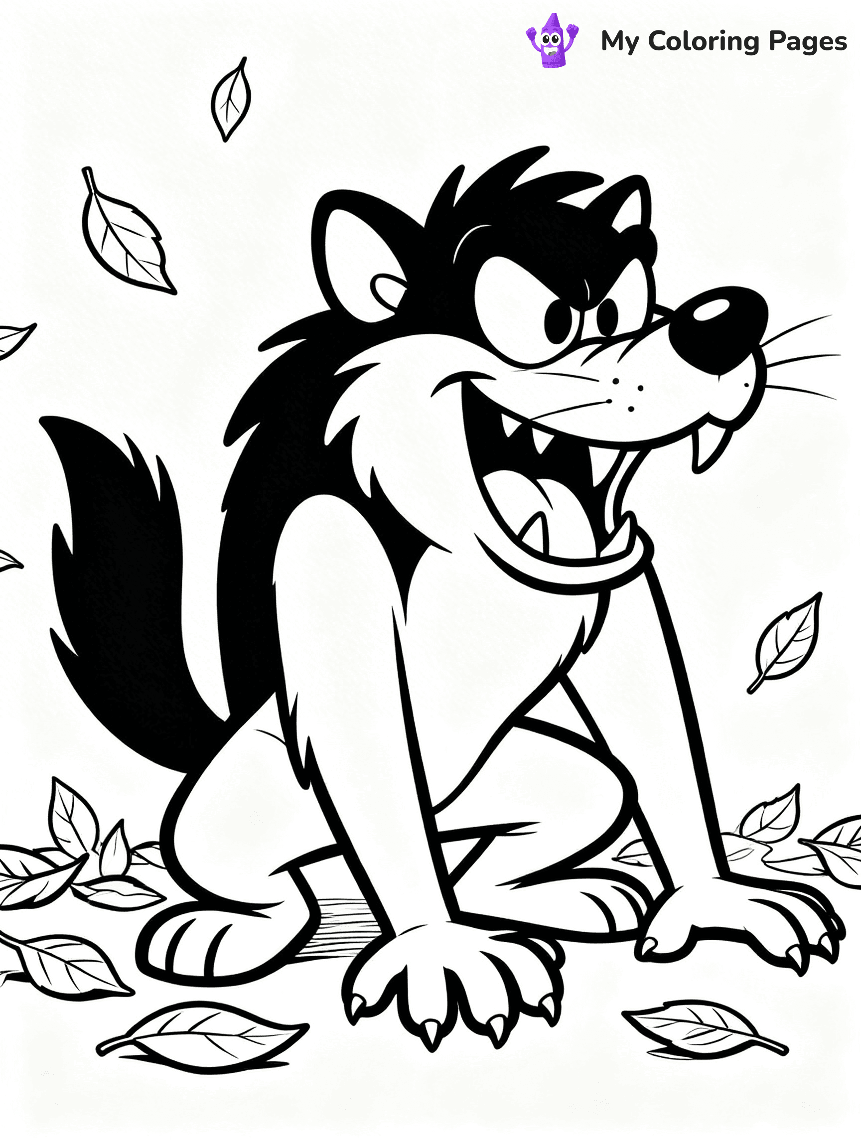 Tasmanian Devil Coloring Pages - 23