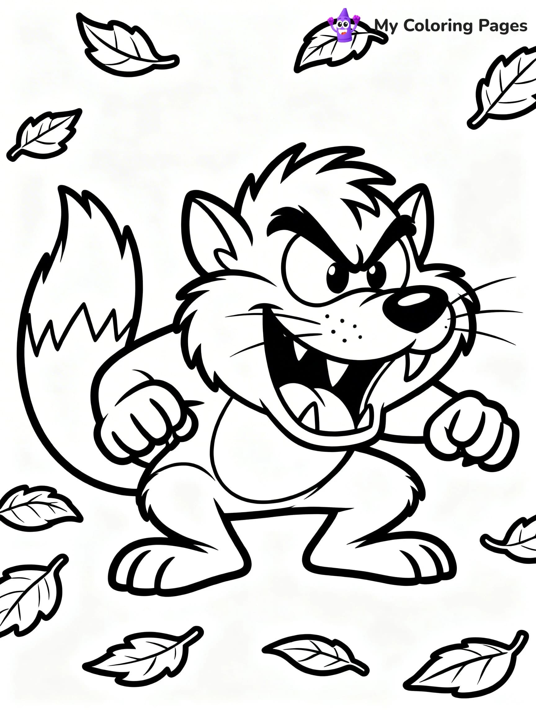 Tasmanian Devil Coloring Pages - 22