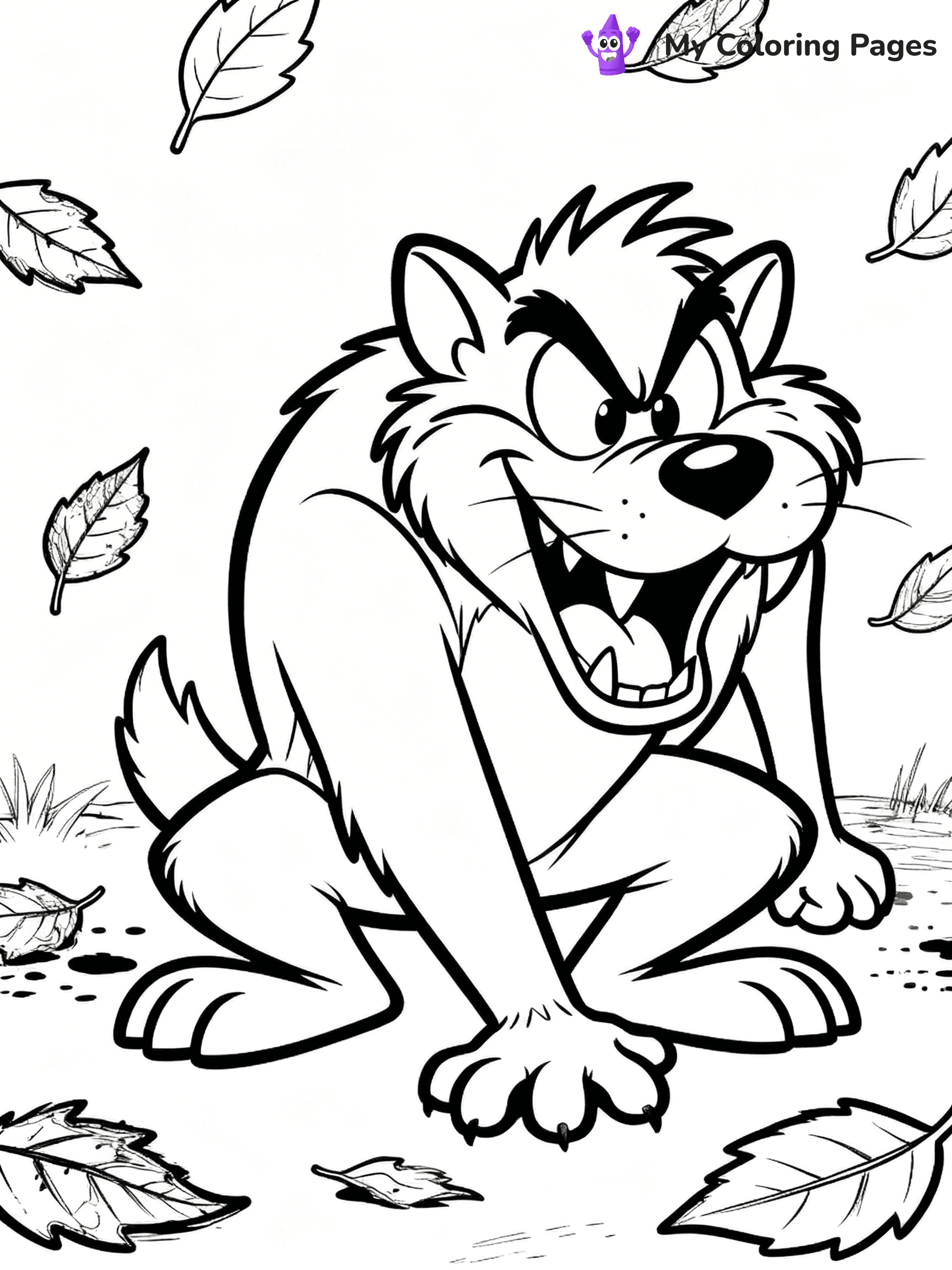 Tasmanian Devil Coloring Pages - 19