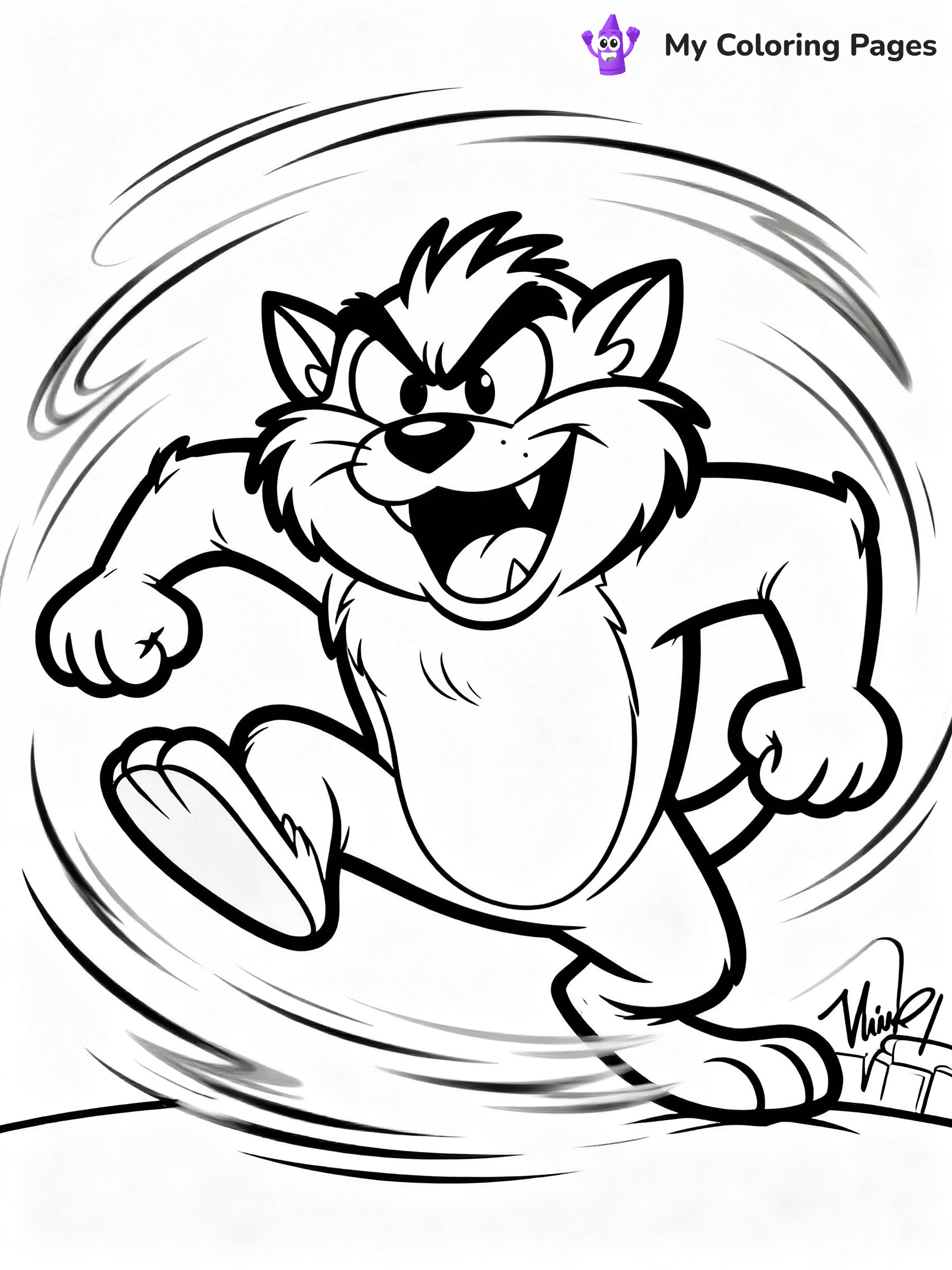 Tasmanian Devil Coloring Pages - 17
