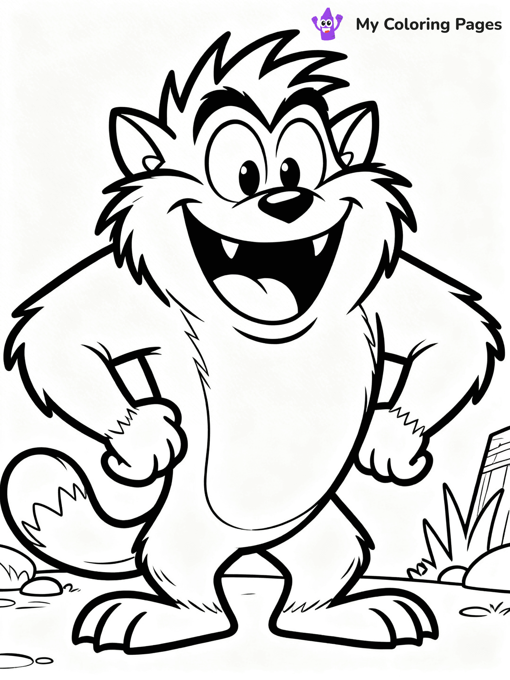 Tasmanian Devil Coloring Pages - 3