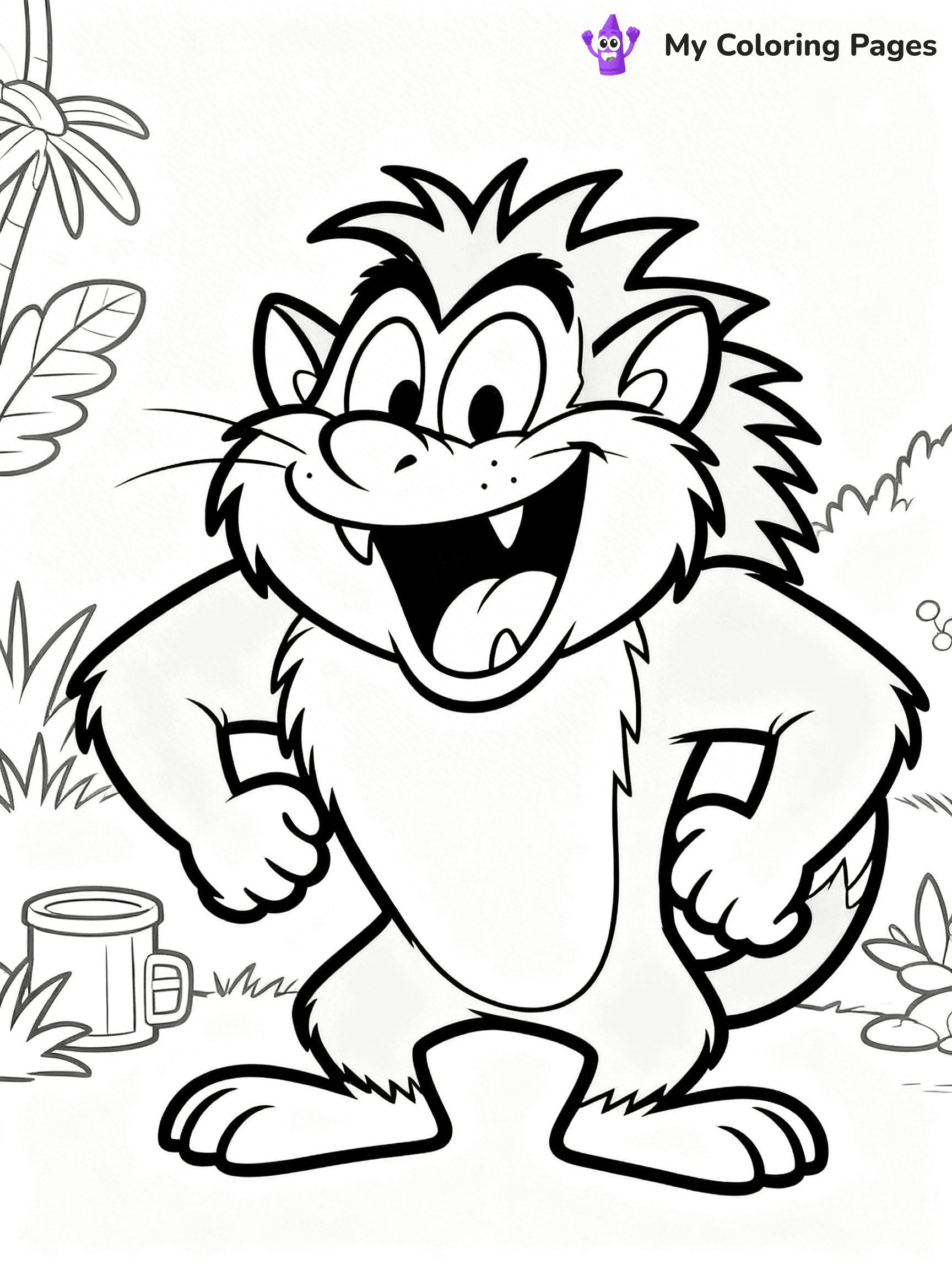 Tasmanian Devil Coloring Pages - 2