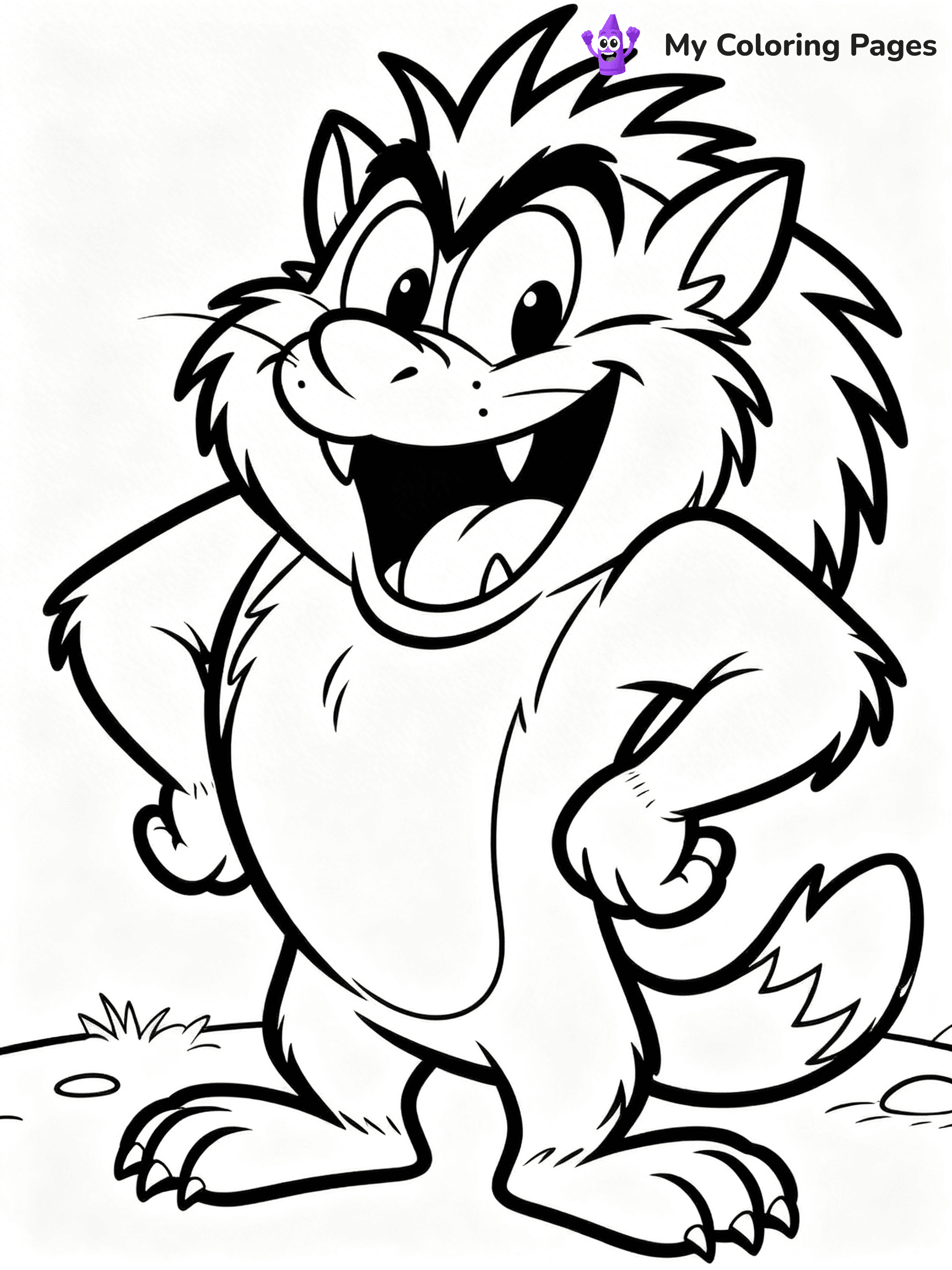 Tasmanian Devil Coloring Pages - 1